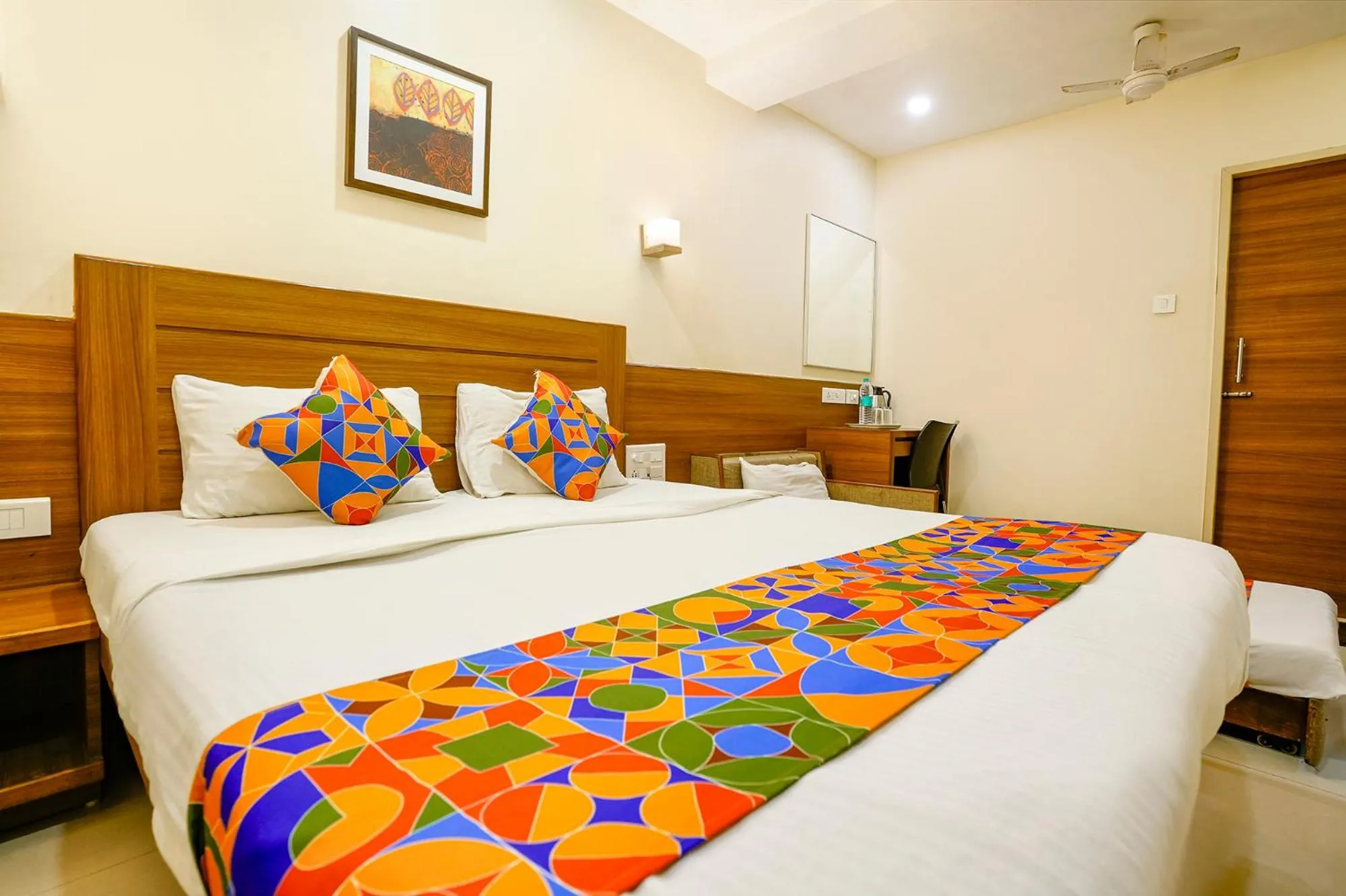 Bed in FabHotel Rahat