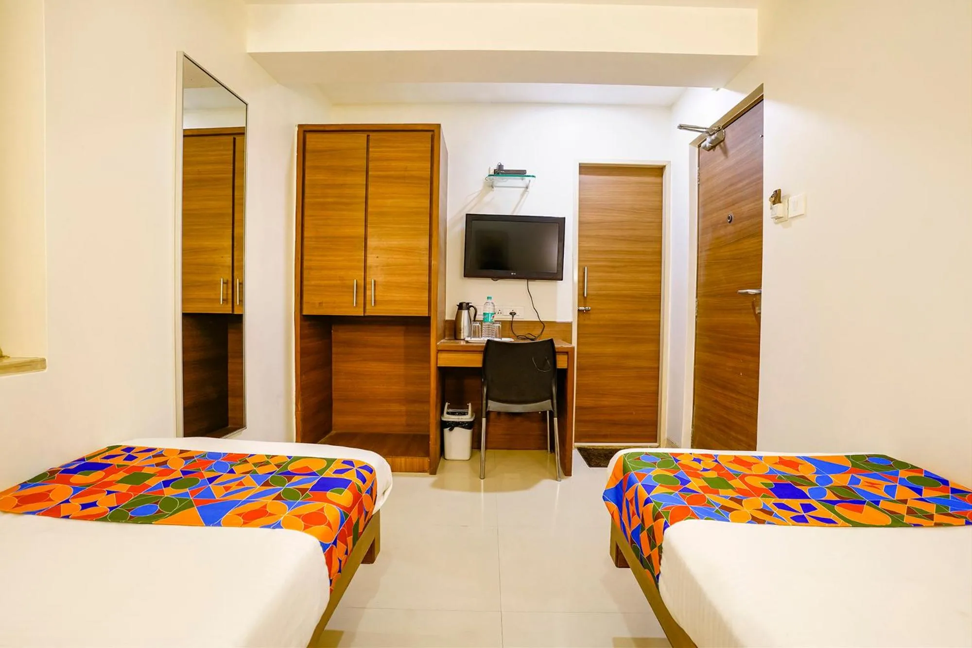 Bed in FabHotel Rahat