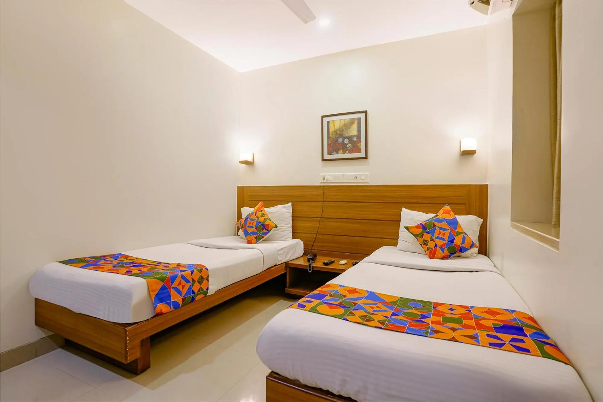 Bed in FabHotel Rahat