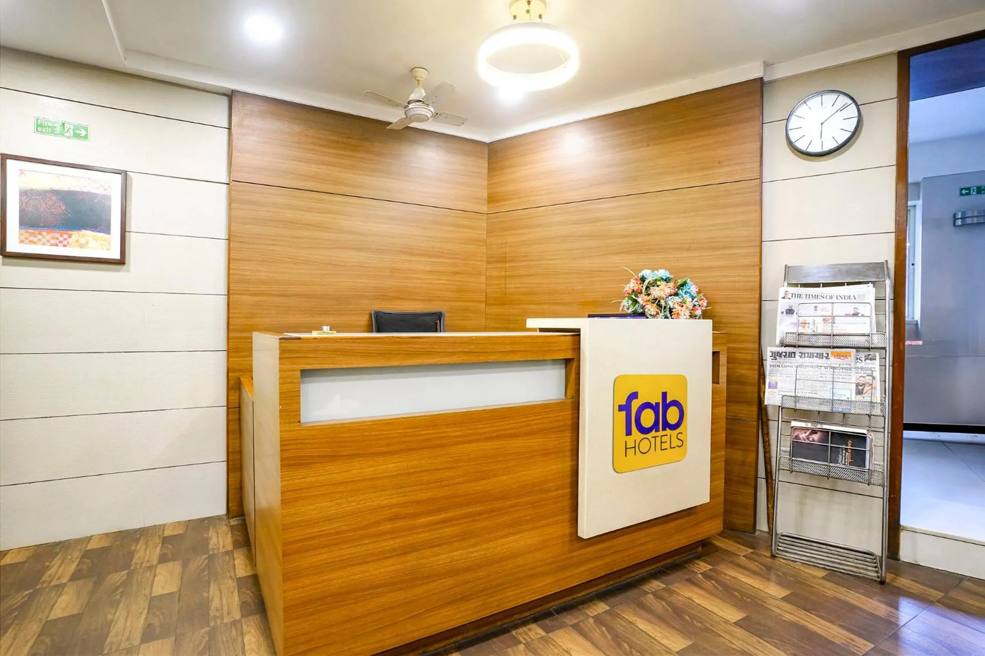 Lobby or reception in FabHotel Rahat