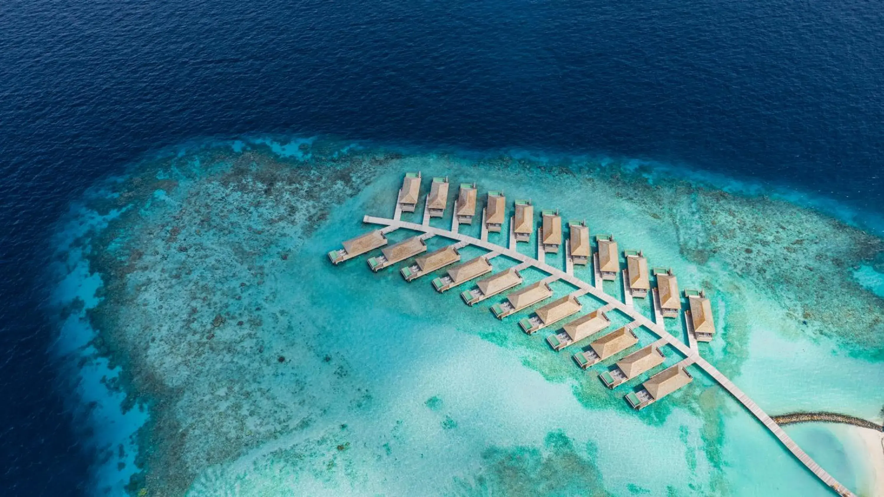 Bird's eye view in Kagi Maldives Resort & Spa Bird's eye view in Kagi Maldives Resort & Spa