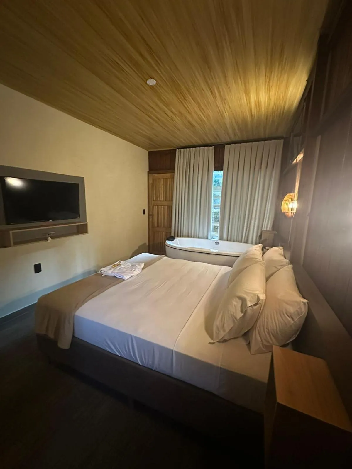 Bed in Pousada Ponta da Vigia