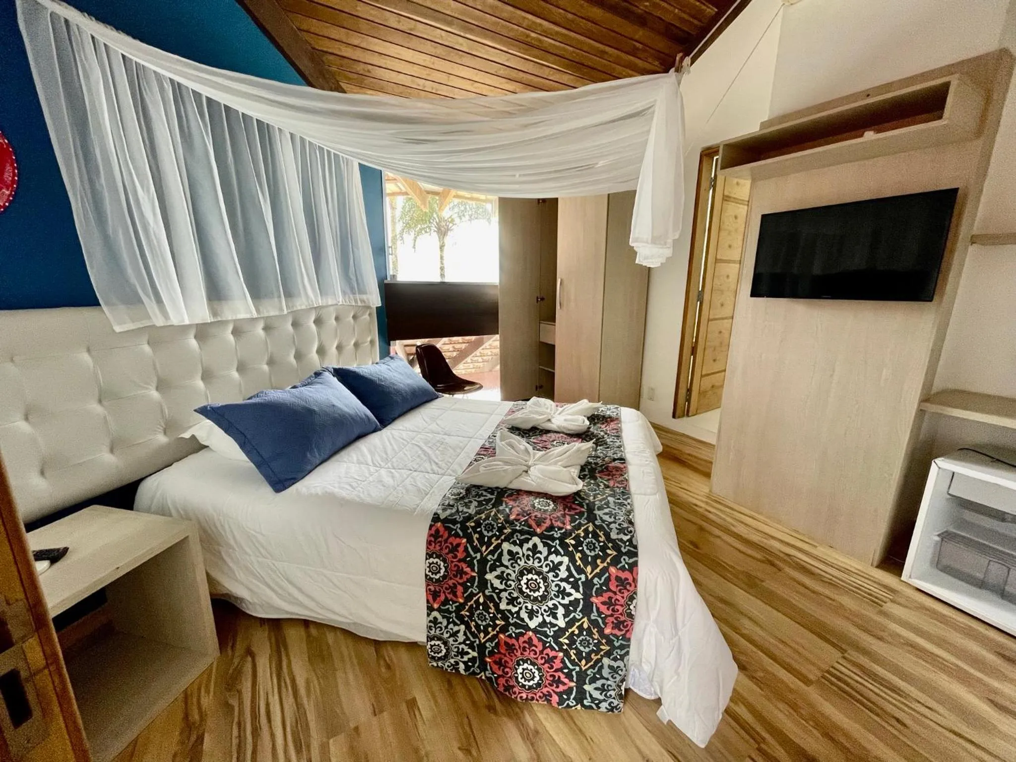 Bed in Pousada Ponta da Vigia