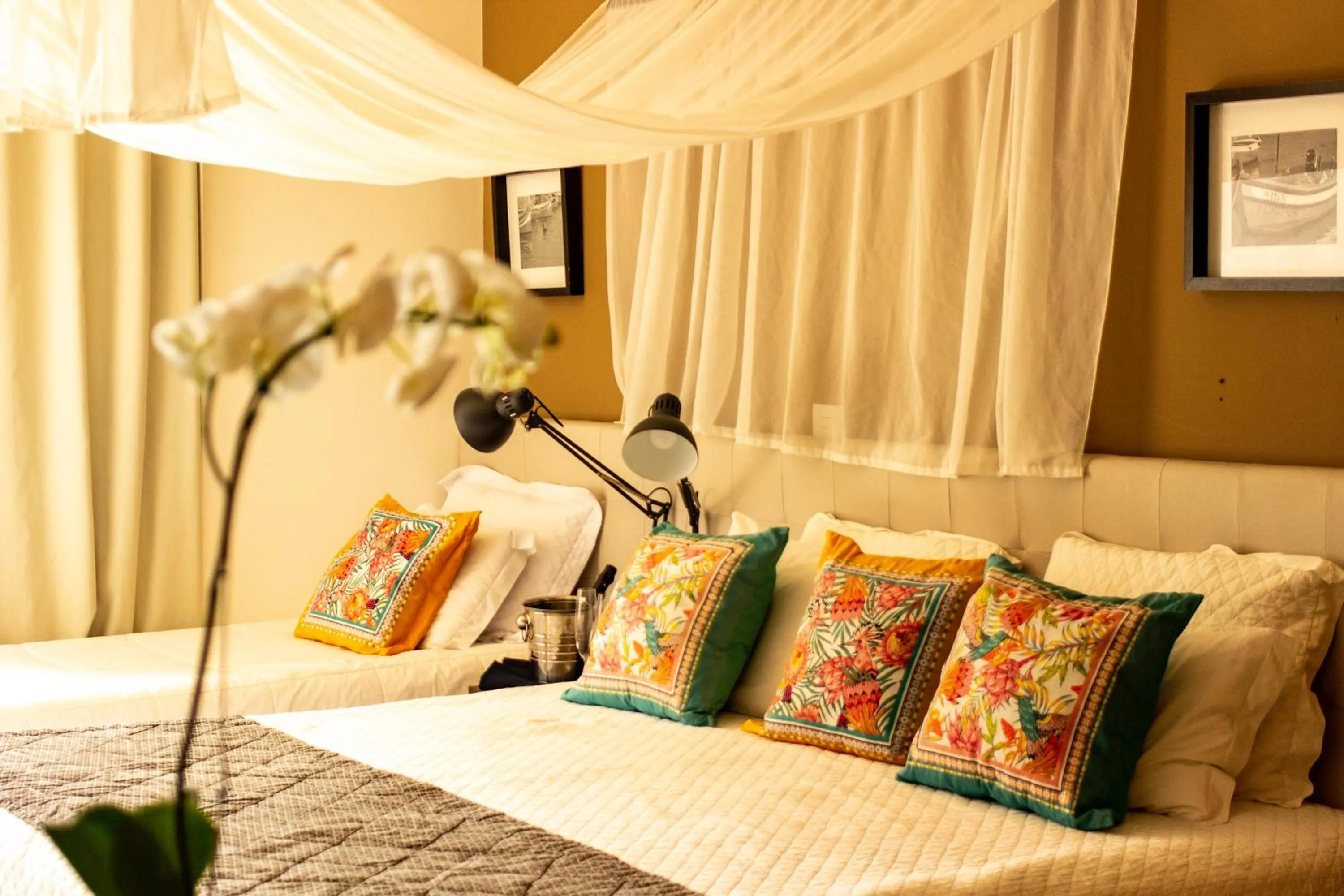 Bed in Pousada Ponta da Vigia