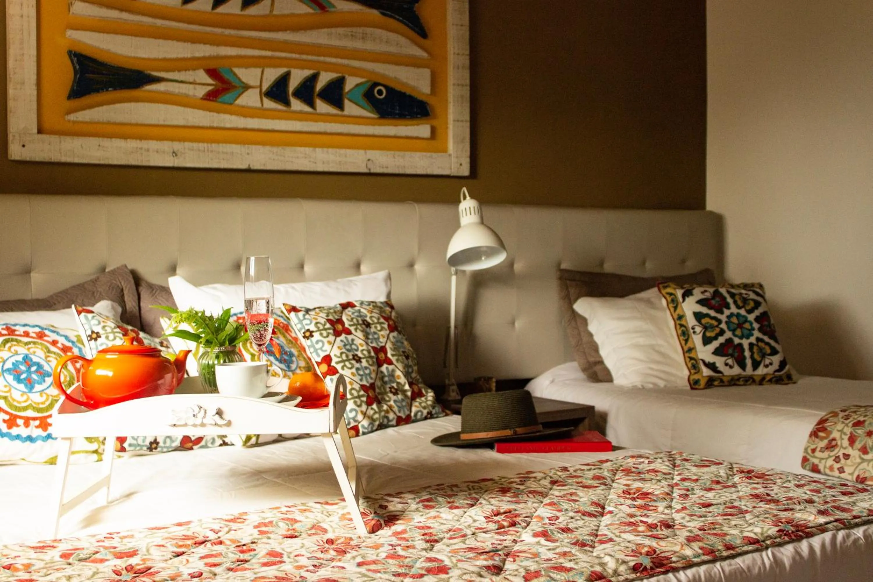 Bed in Pousada Ponta da Vigia