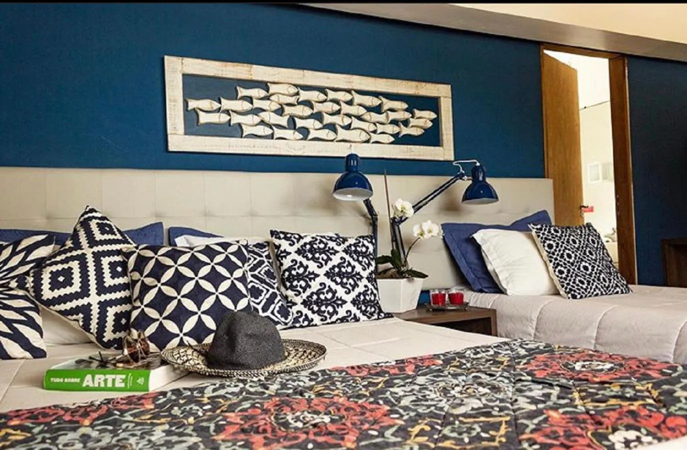 Bed in Pousada Ponta da Vigia