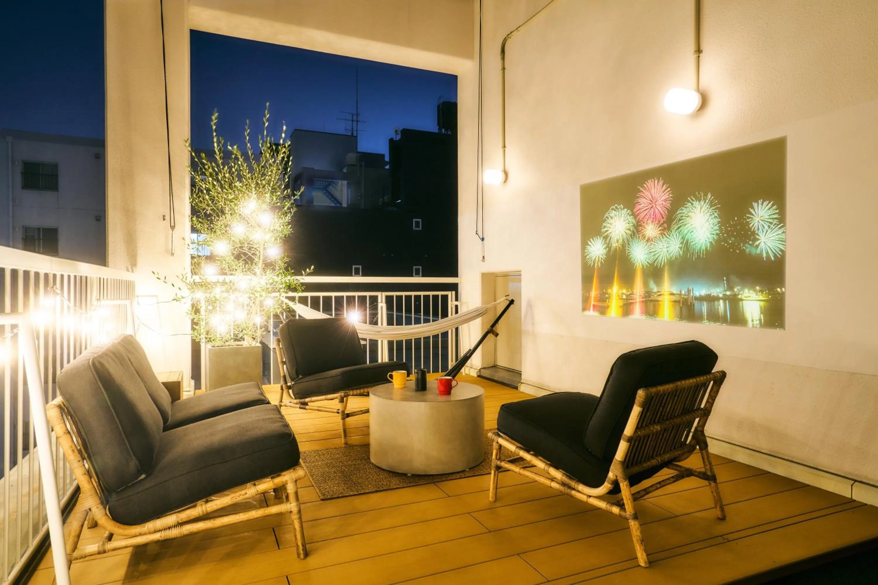 Balcony/Terrace in &AND HOSTEL SHINSAIBASHI EAST