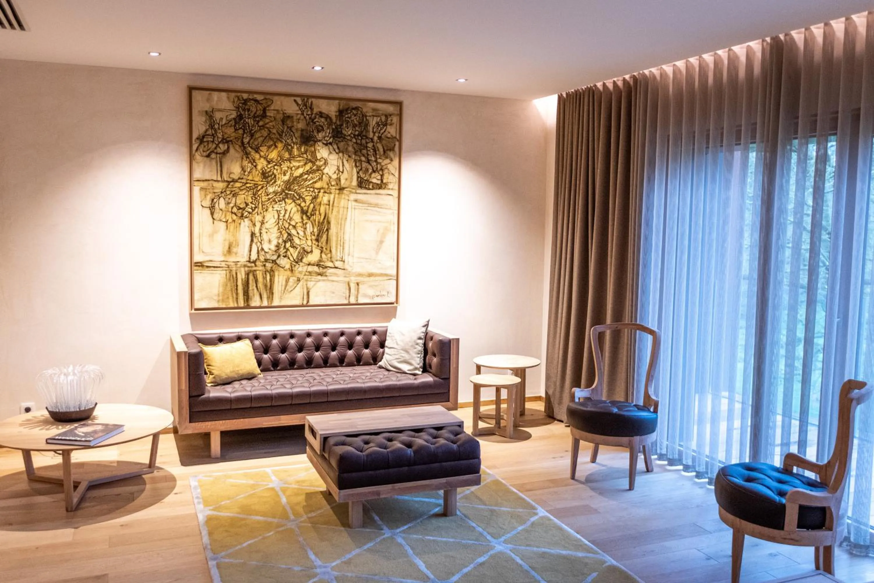 Seating area in Auberge Saint Walfrid Hôtel Restaurant & Spa