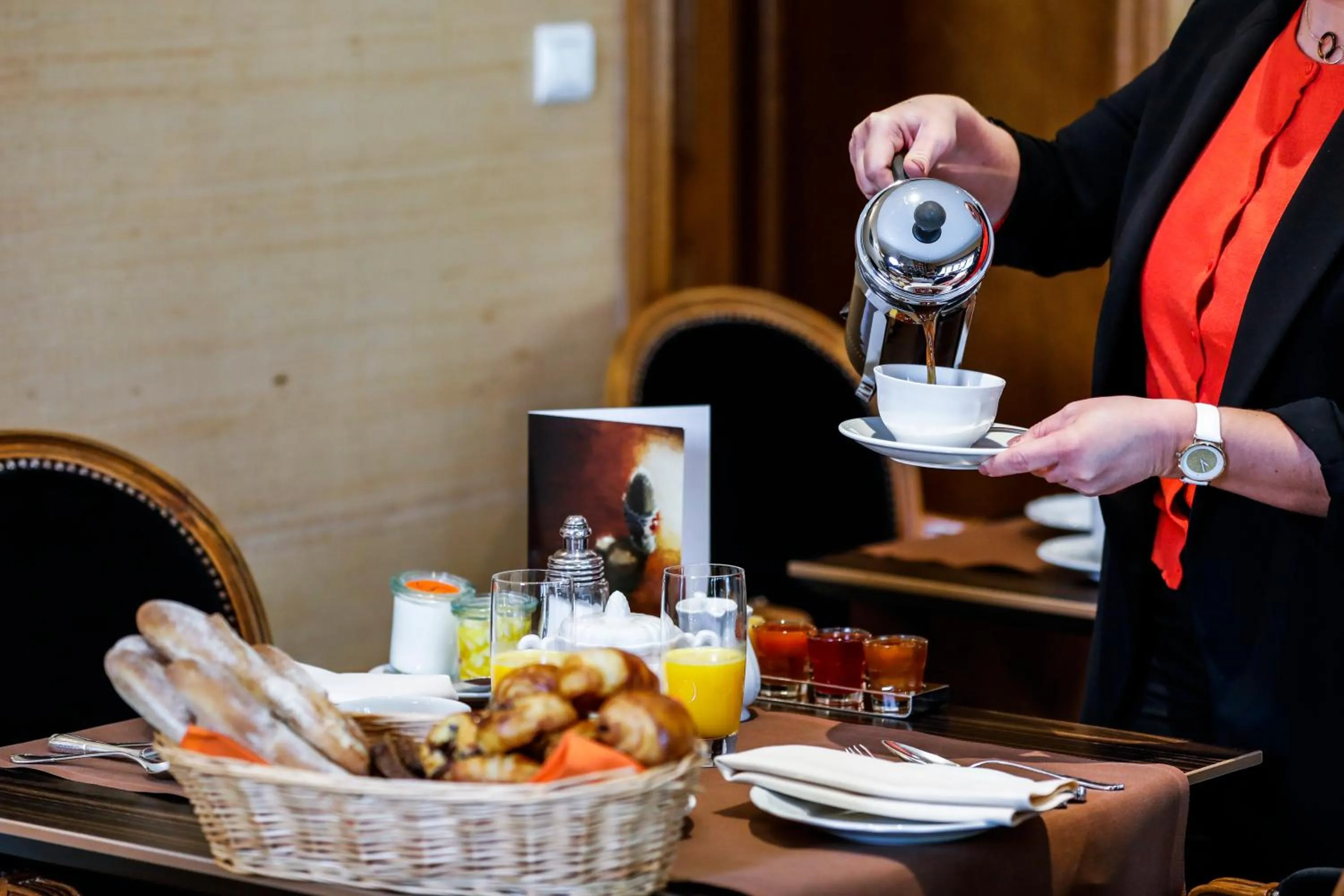 Breakfast in Auberge Saint Walfrid Hôtel Restaurant & Spa