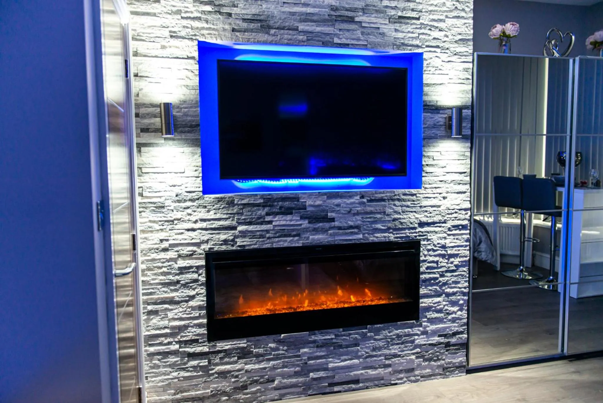 Living room in Aphrodite Suites