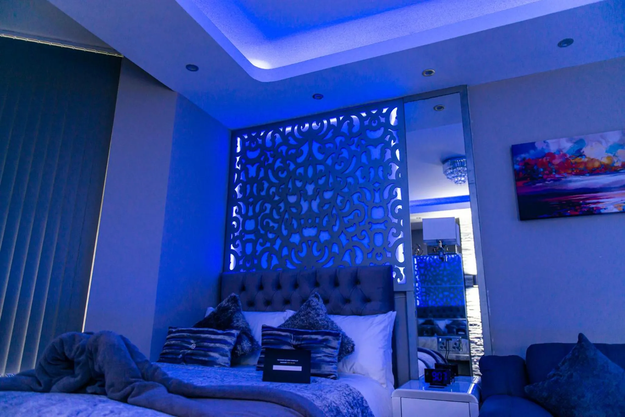 Bathroom, Bed in Aphrodite Suites