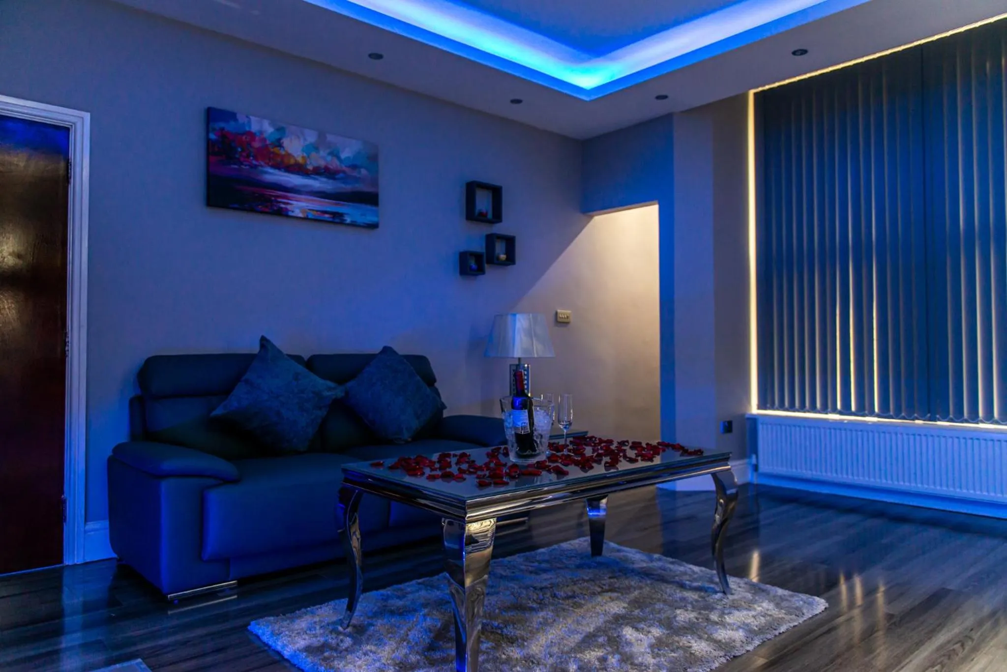 Living room in Aphrodite Suites