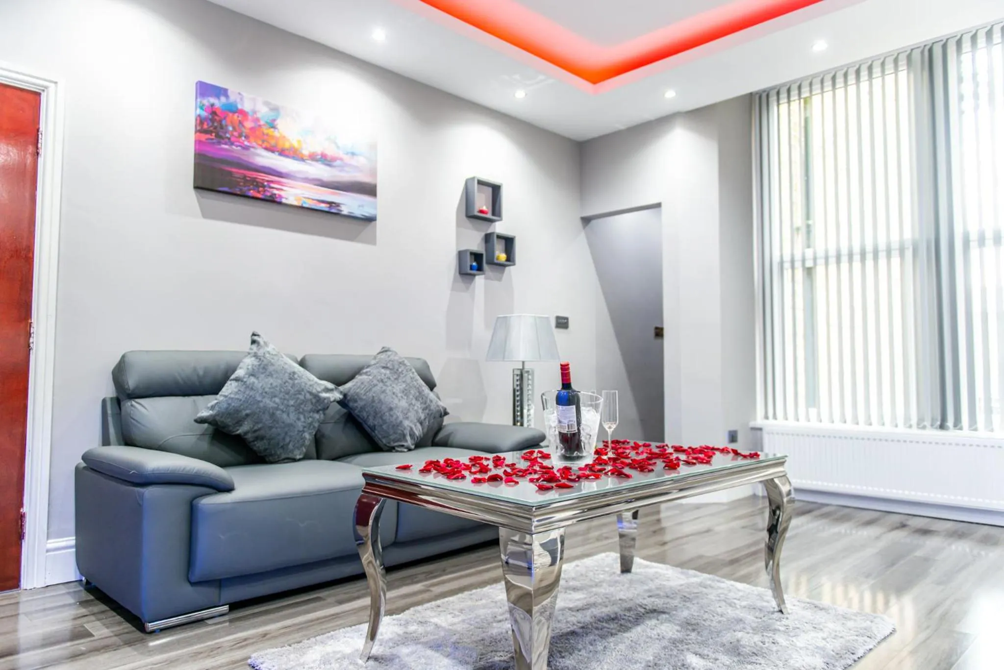 Living room in Aphrodite Suites