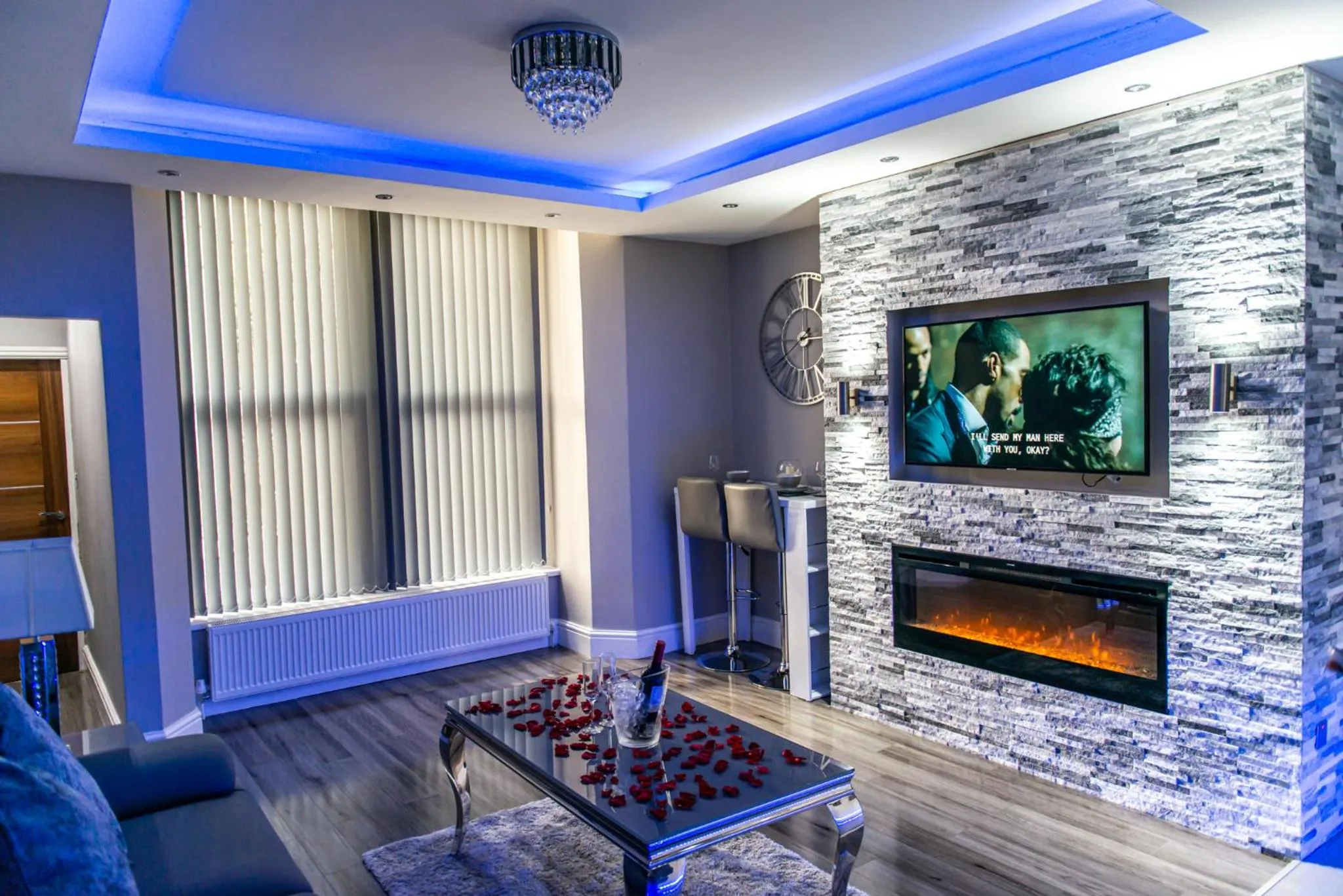 Living room in Aphrodite Suites