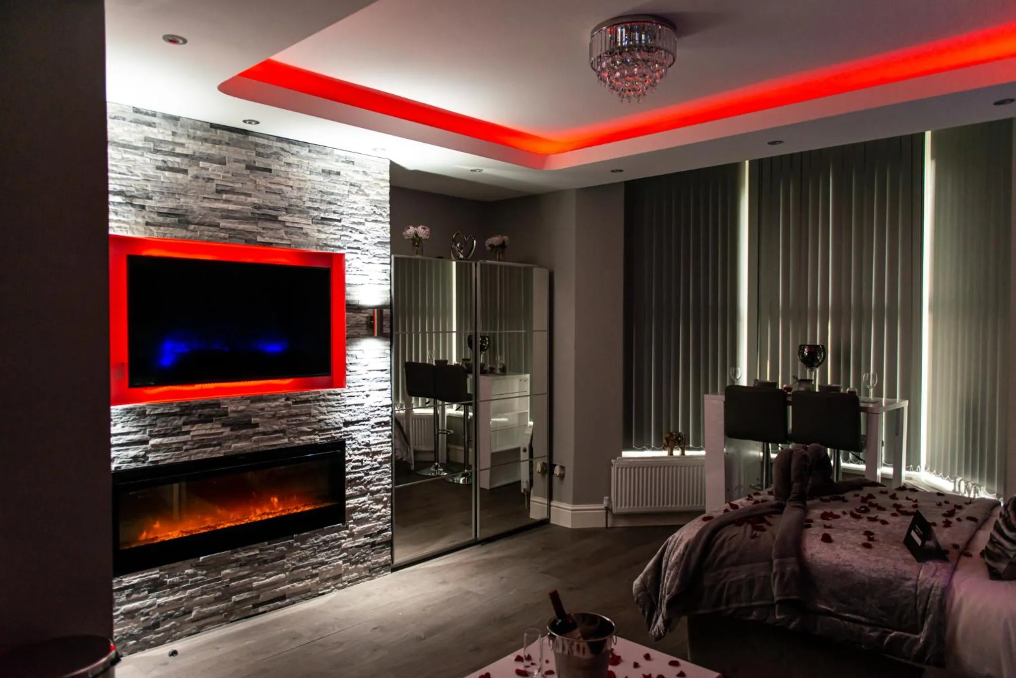 Living room in Aphrodite Suites