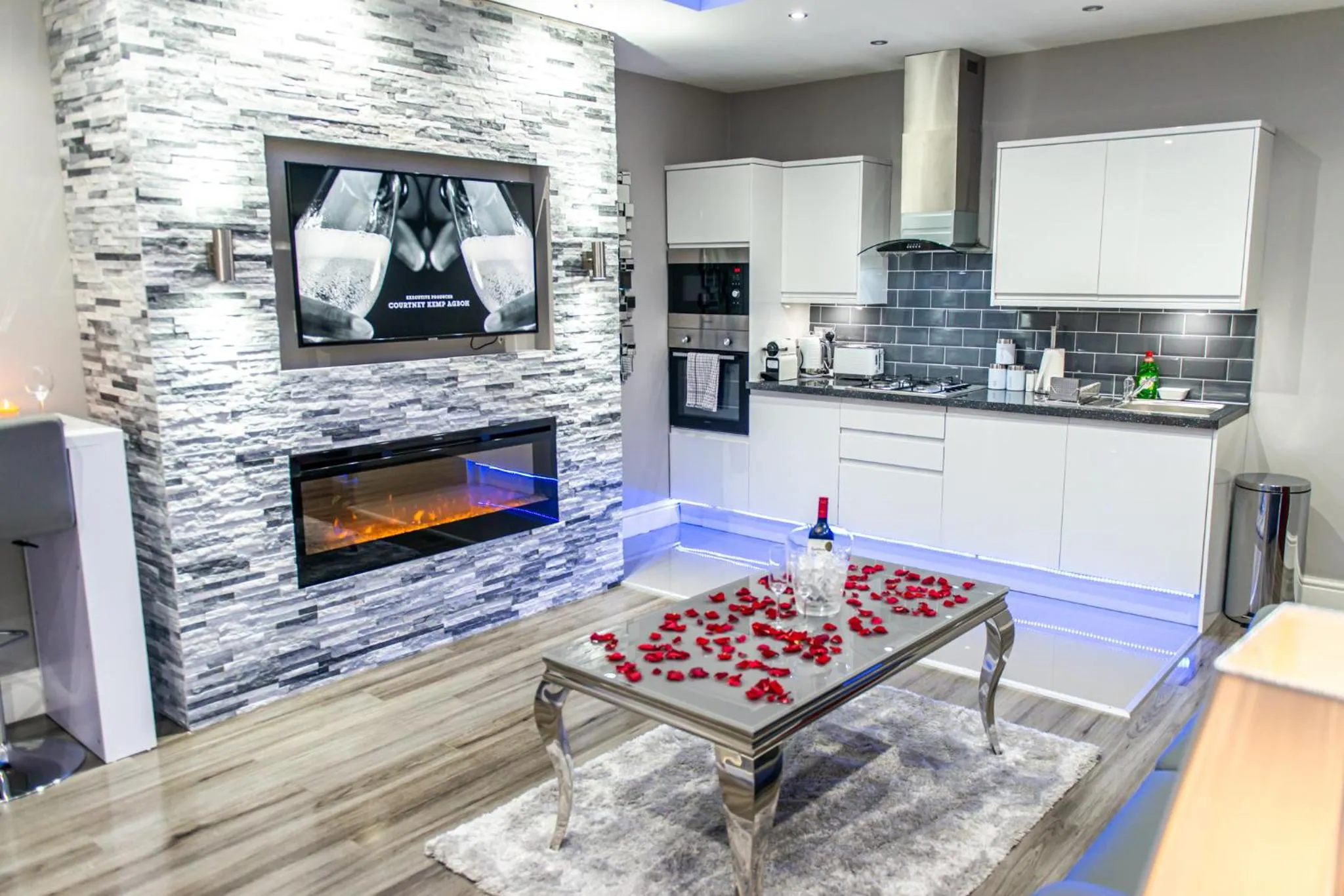 Living room in Aphrodite Suites