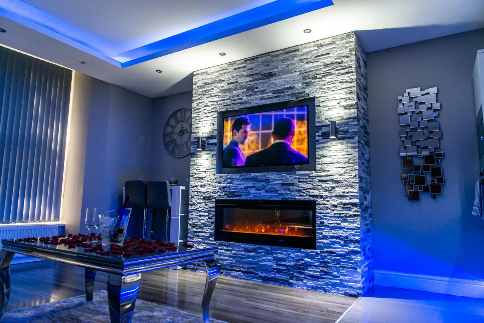 Living room in Aphrodite Suites