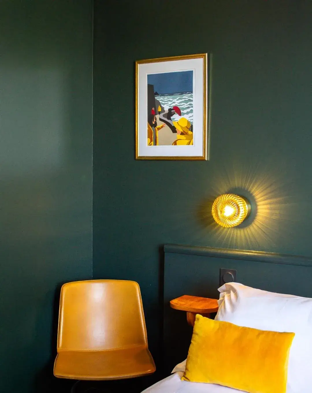 Decorative detail, Bed in Hotel du Parc Decorative detail, Bed in Hotel du Parc