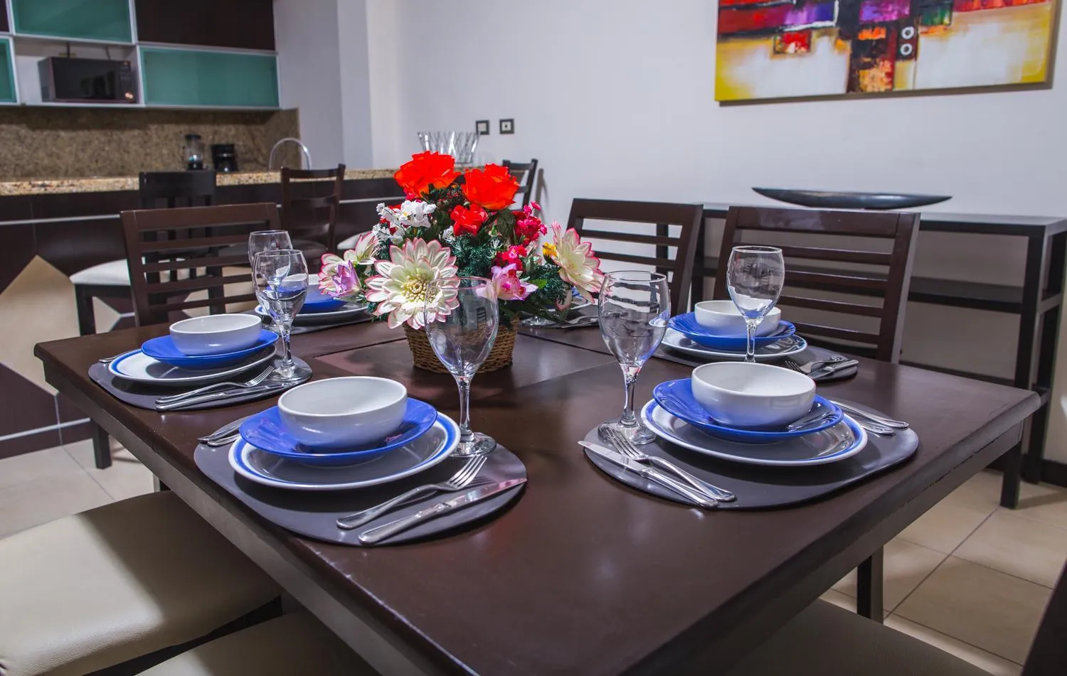 Dining area in San Pedro Hotel, 5ta Avenida