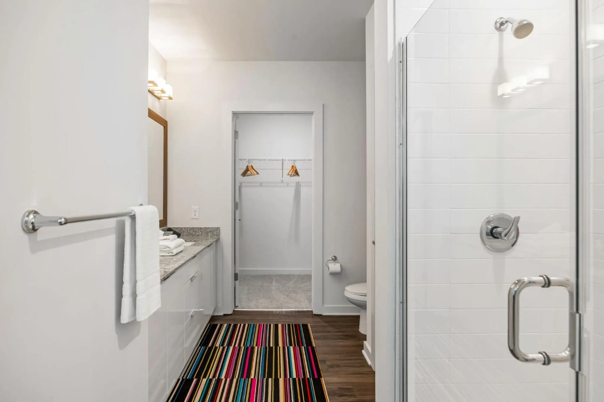 Shower in Spectacular Apartments by BCA Furnished Apartments