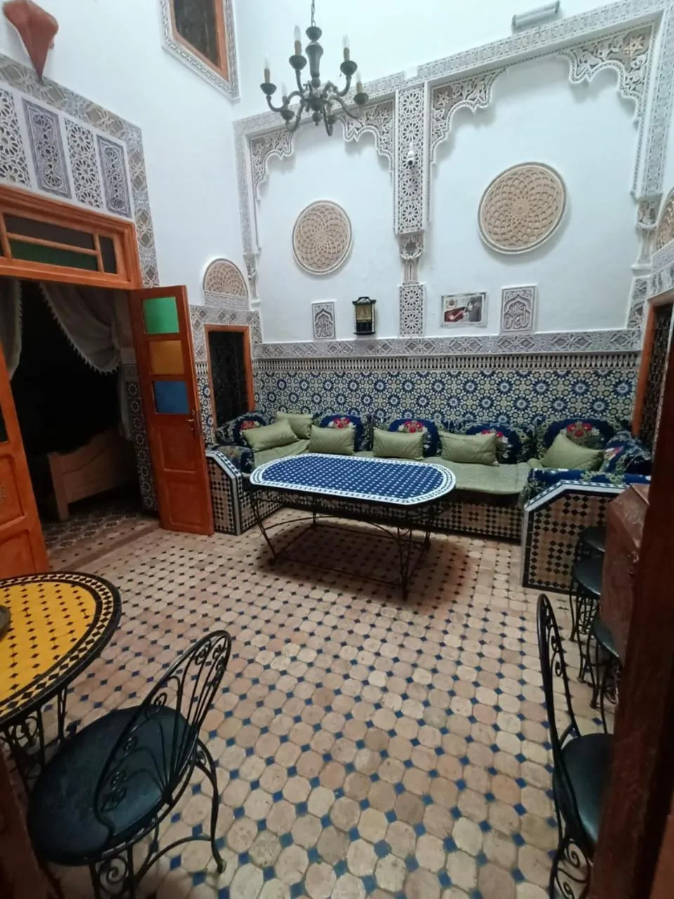 Seating area in Riad lala Drissia