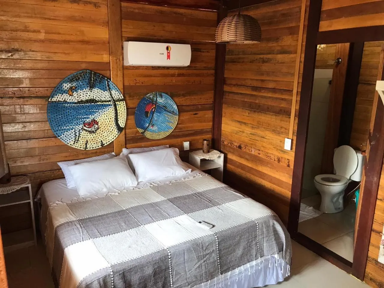 Bed in Pousada Portal do Kite