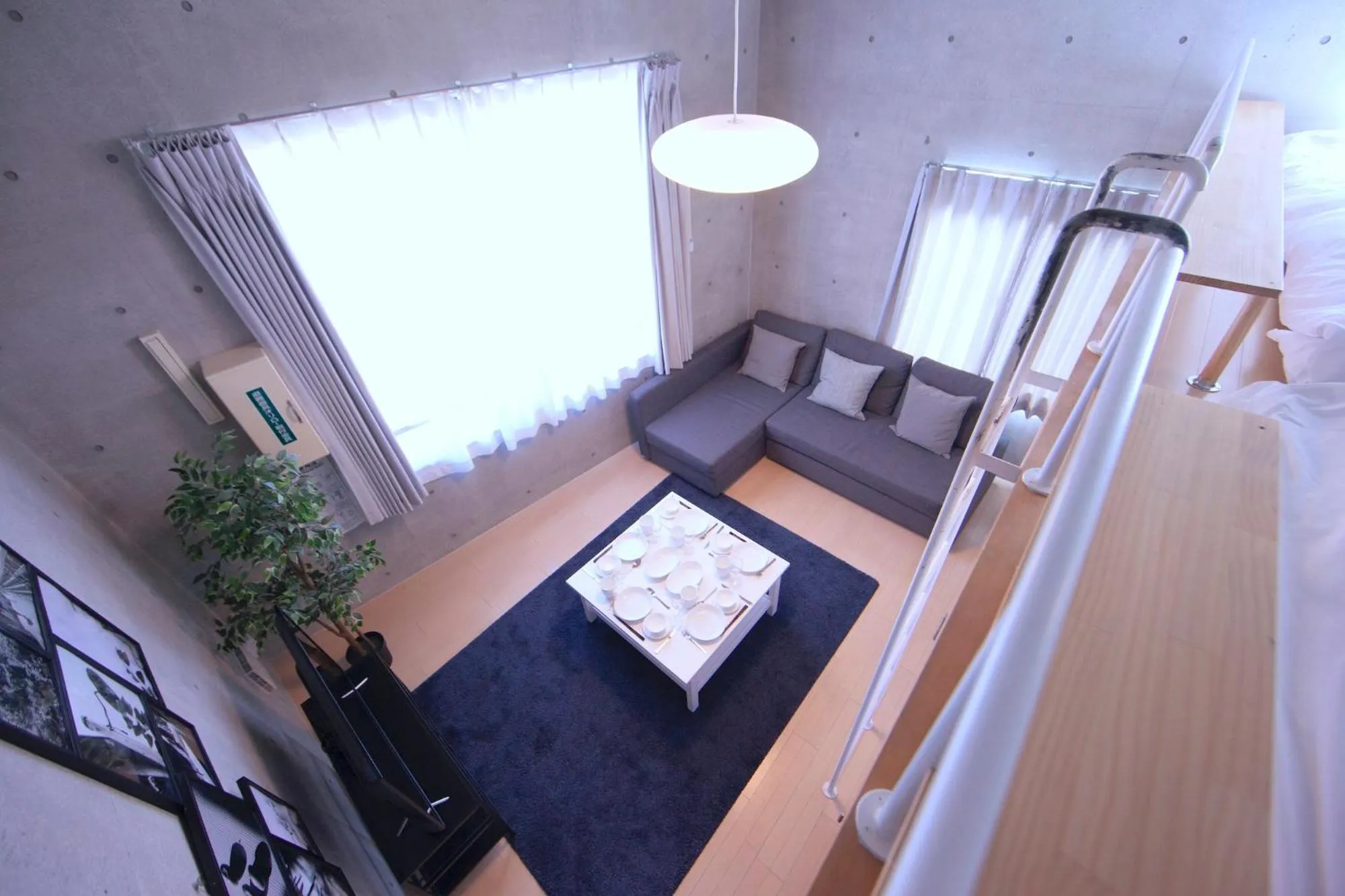 Living room, Bed in Laffitte Tokyo