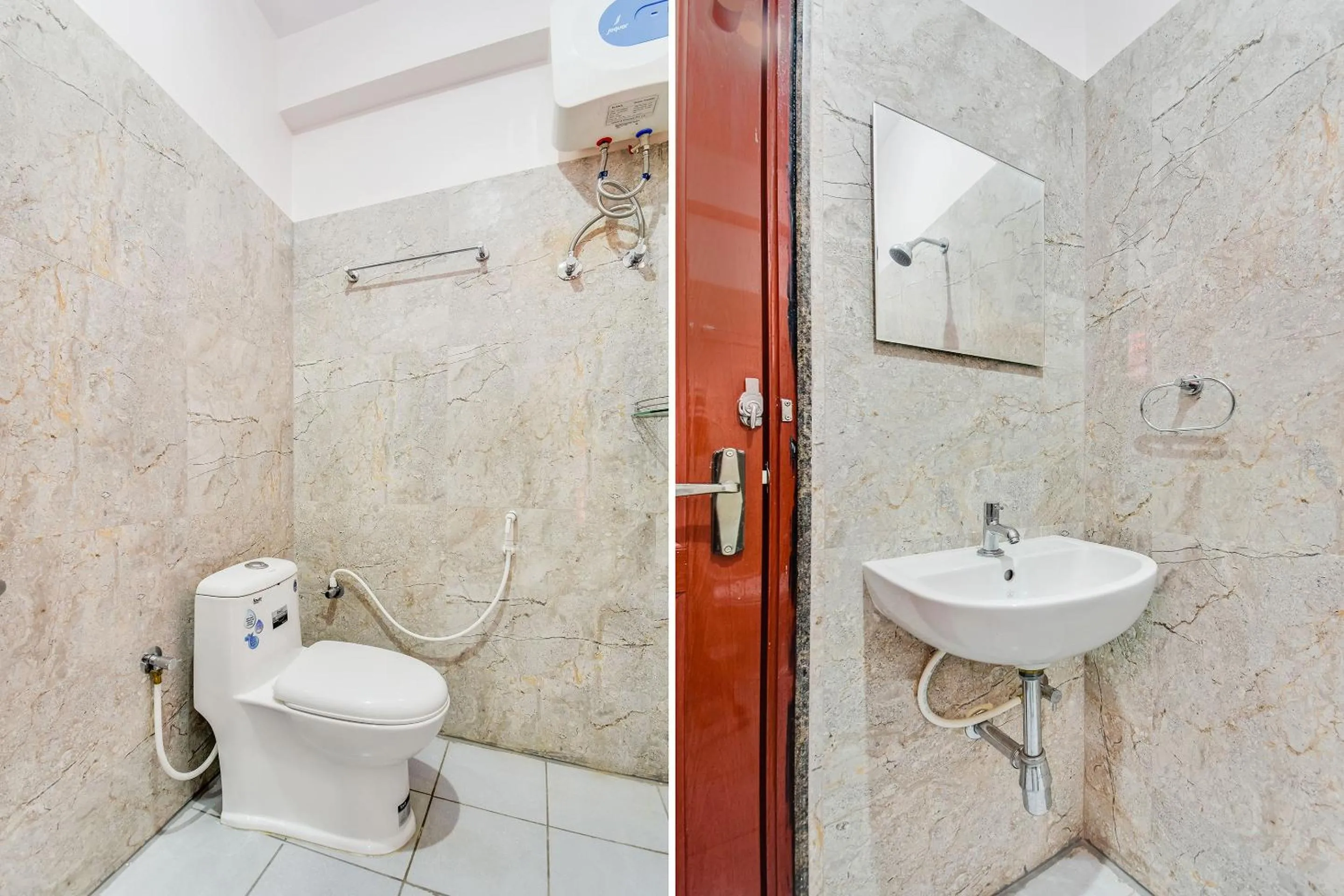 Bathroom in Hotel O Sri Sai Guru Comforts