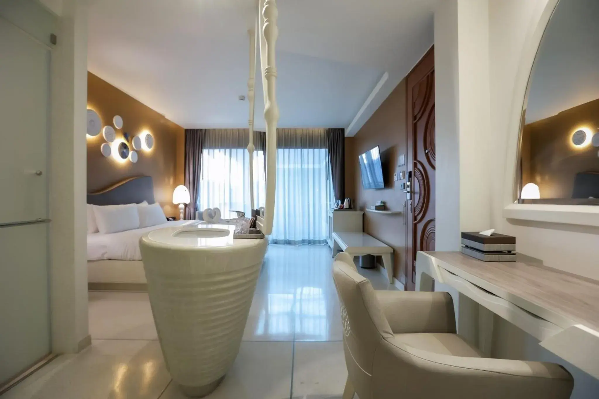 Photo of the whole room, Bed in Rachabhura Hotel Photo of the whole room, Bed in Rachabhura Hotel