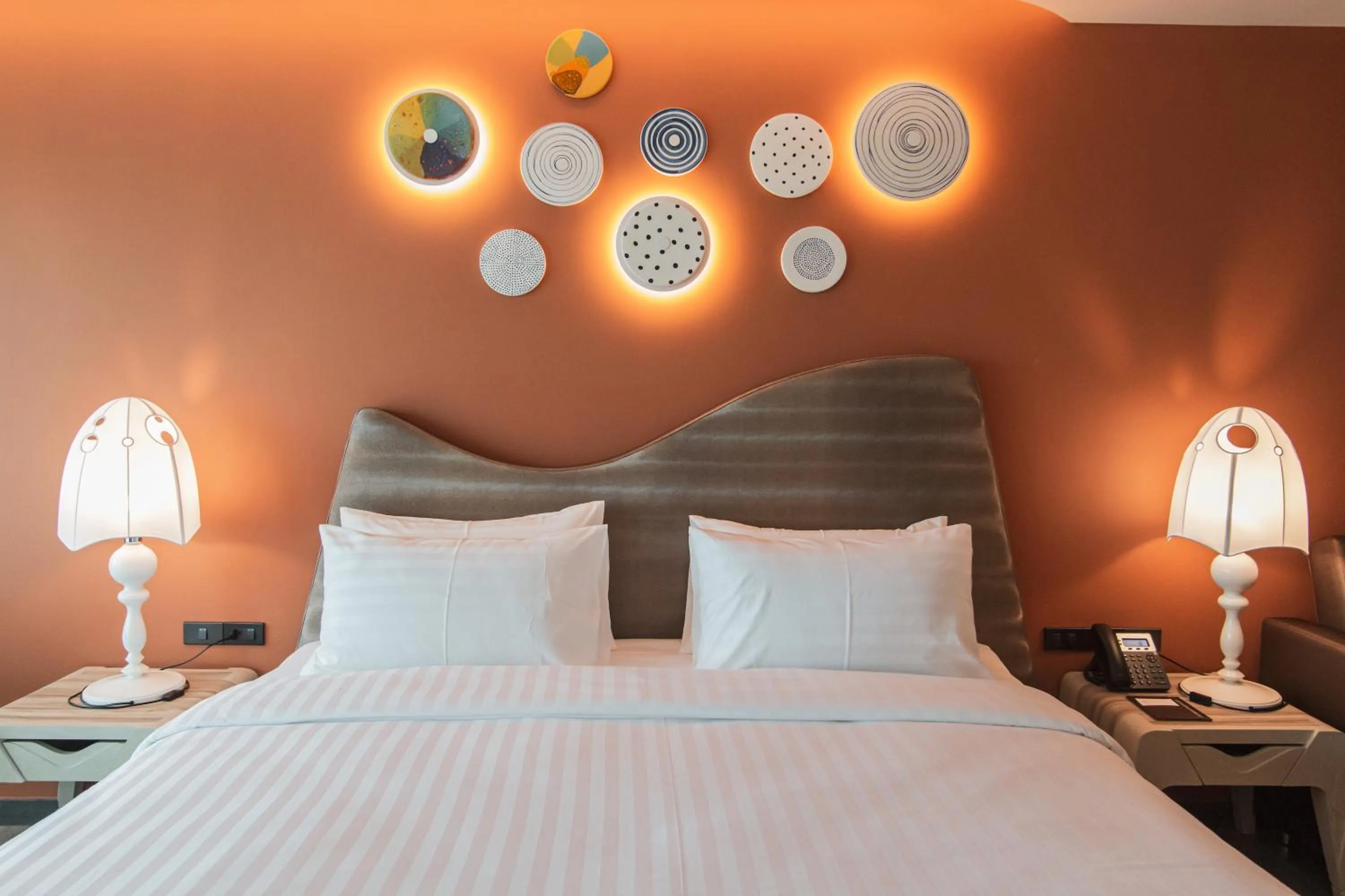 Bed in Rachabhura Hotel