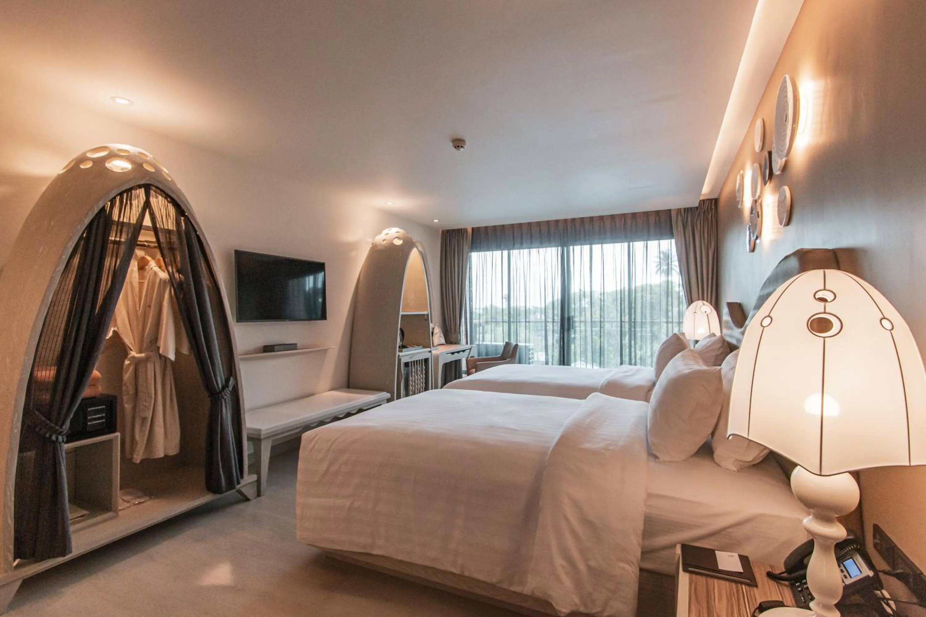 Bed in Rachabhura Hotel