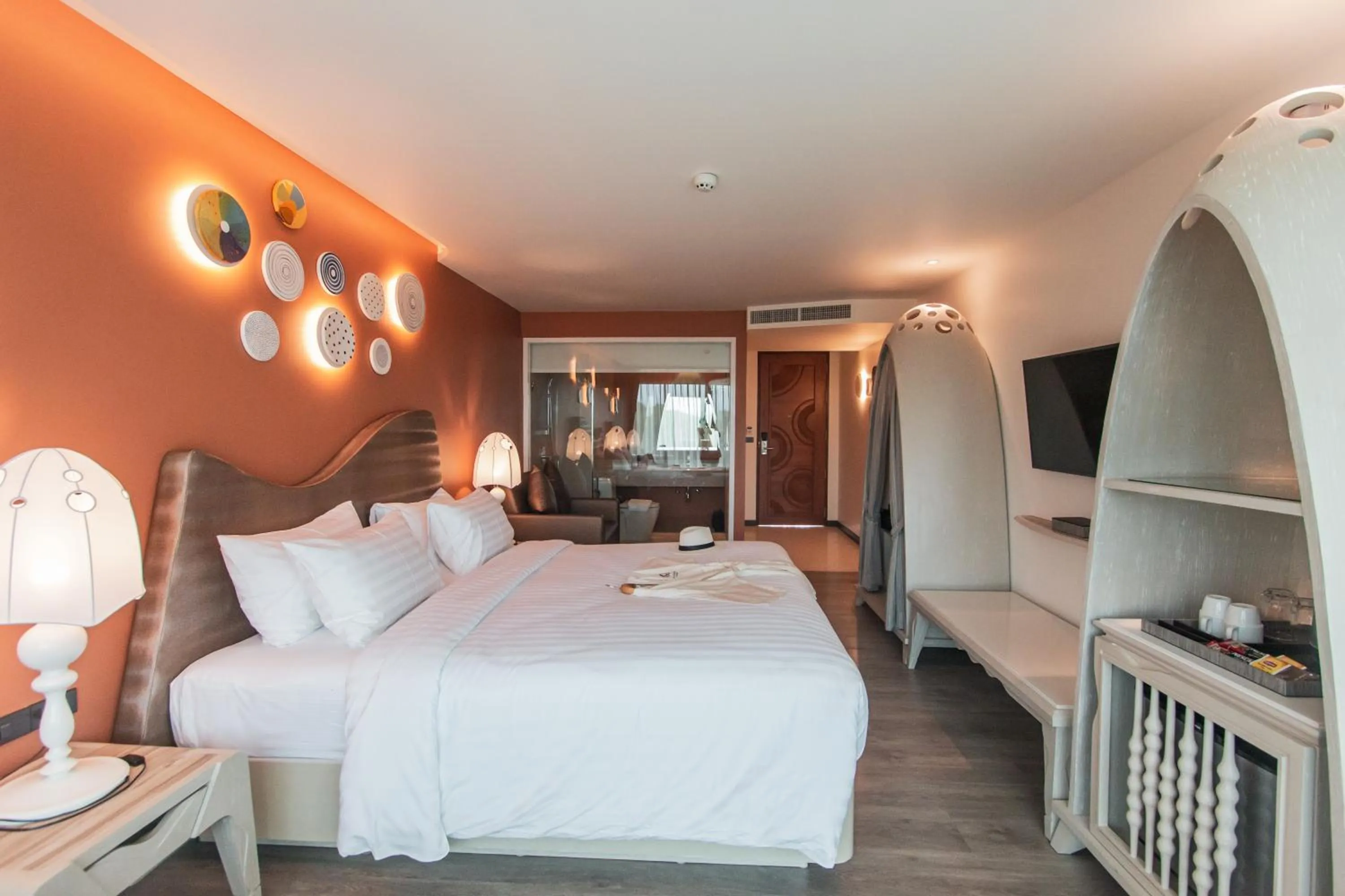 Bed in Rachabhura Hotel