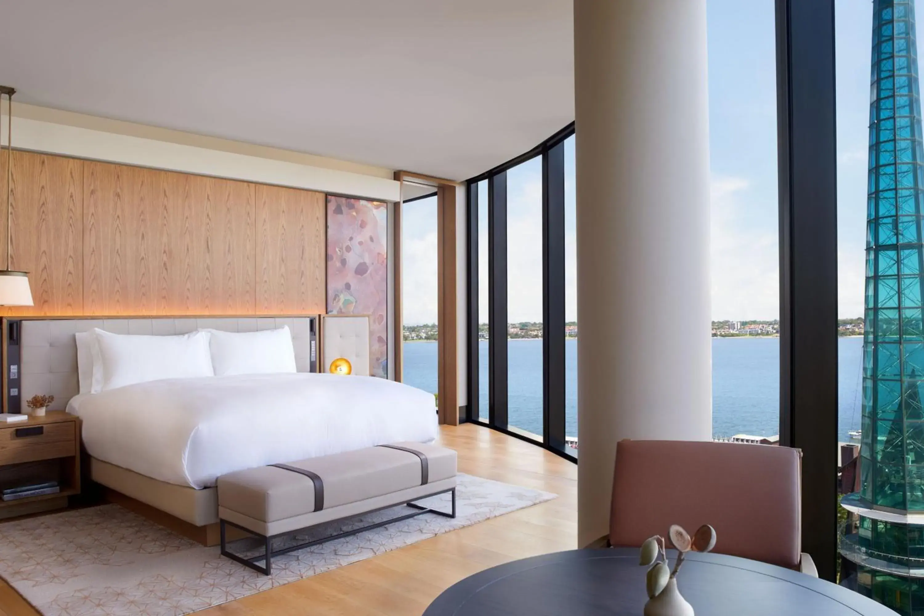 Swan River View, Corner Studio, 1 King Bed in The Ritz-Carlton, Perth Swan River View, Corner Studio, 1 King Bed in The Ritz-Carlton, Perth