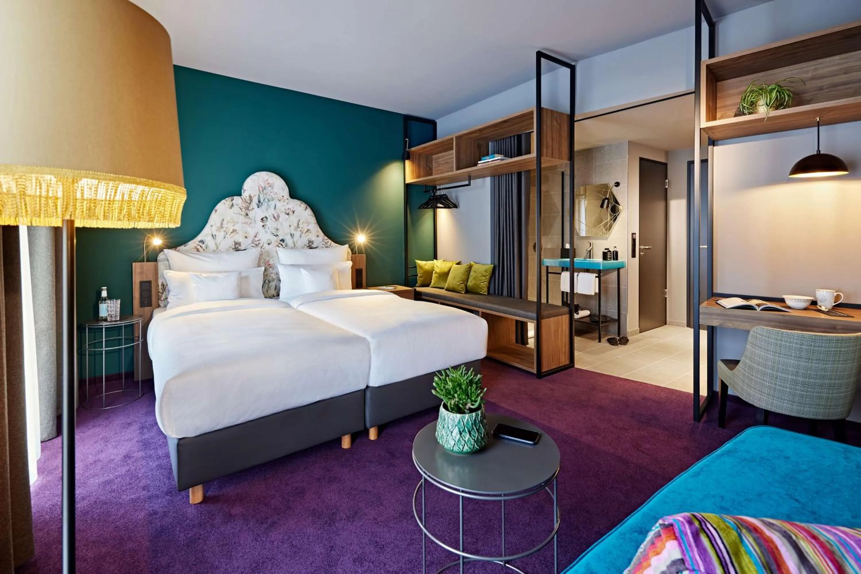 Bedroom, Bed in Me and All Hotel Dusseldorf Oberkassel, by Hyatt