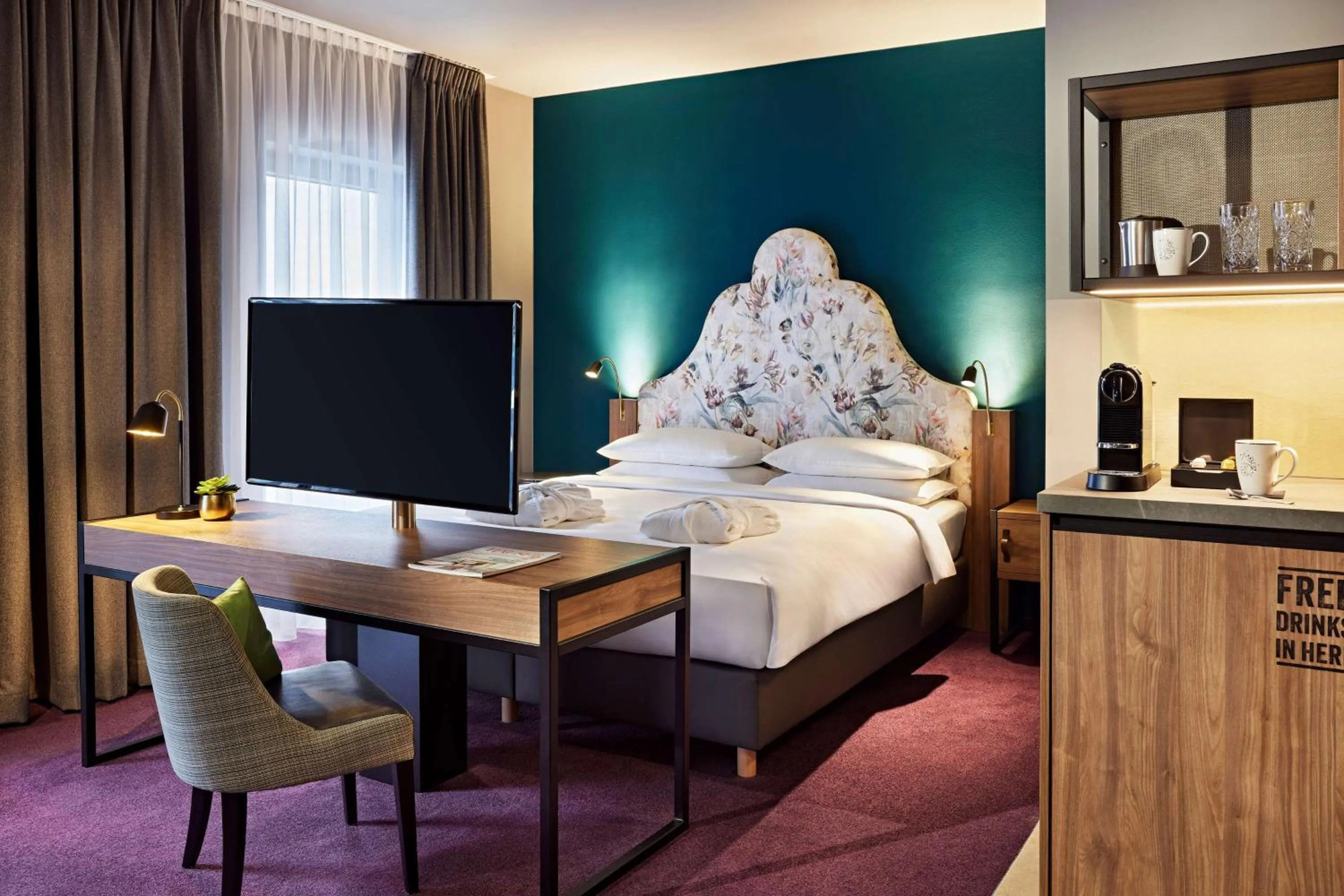 Bedroom, Bed in Me and All Hotel Dusseldorf Oberkassel, by Hyatt