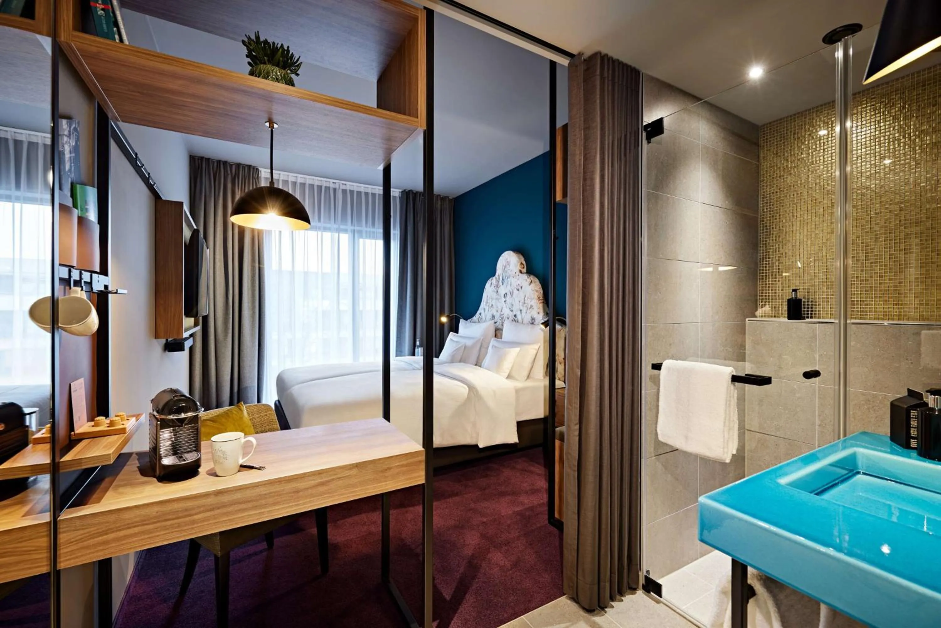 Bed in Me and All Hotel Dusseldorf Oberkassel, by Hyatt