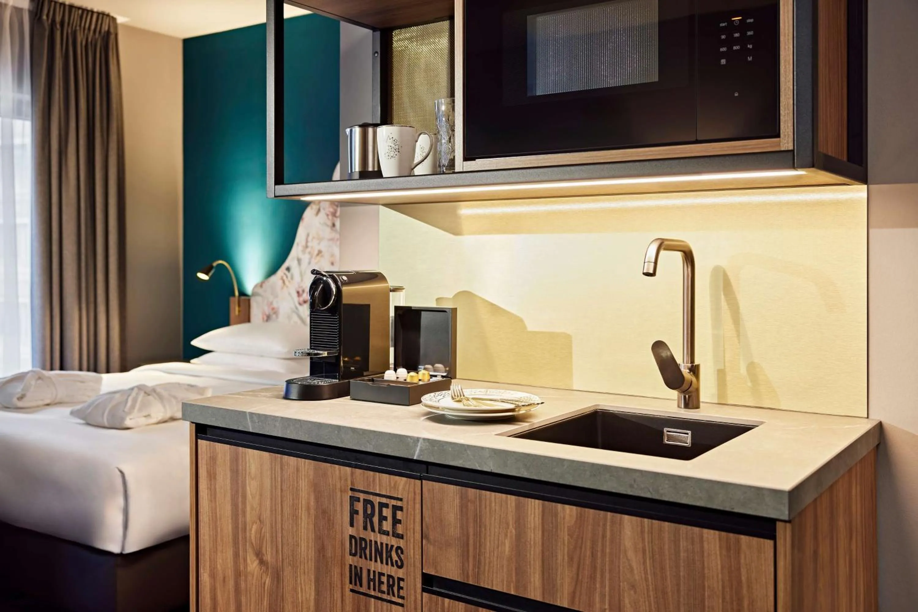 Bedroom, Bed in Me and All Hotel Dusseldorf Oberkassel, by Hyatt