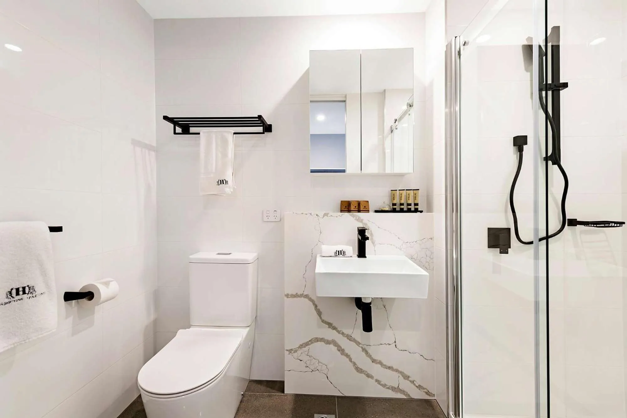 Bathroom in The Hamptons Apartments - St Kilda