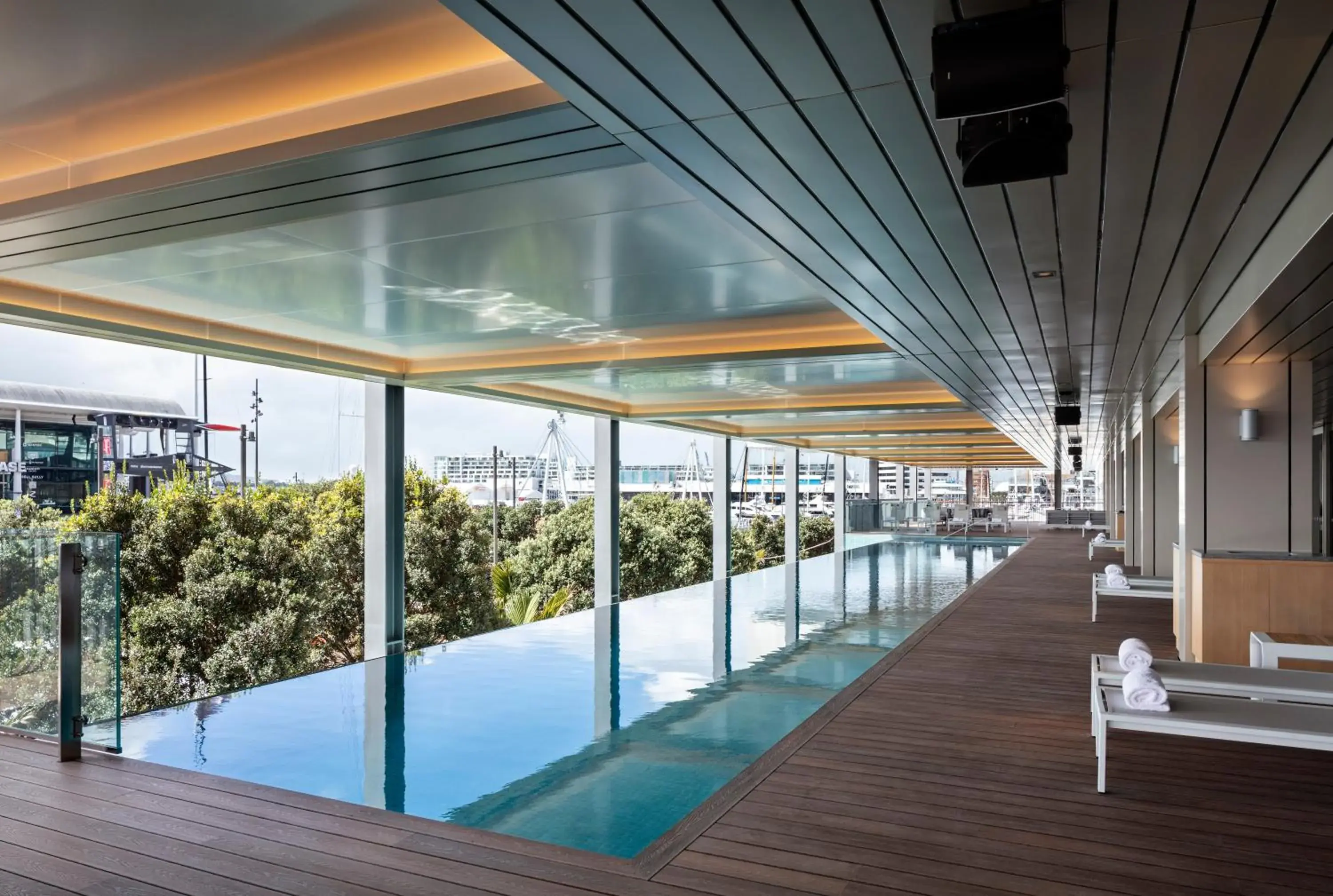 Swimming pool in Park Hyatt Auckland Swimming pool in Park Hyatt Auckland