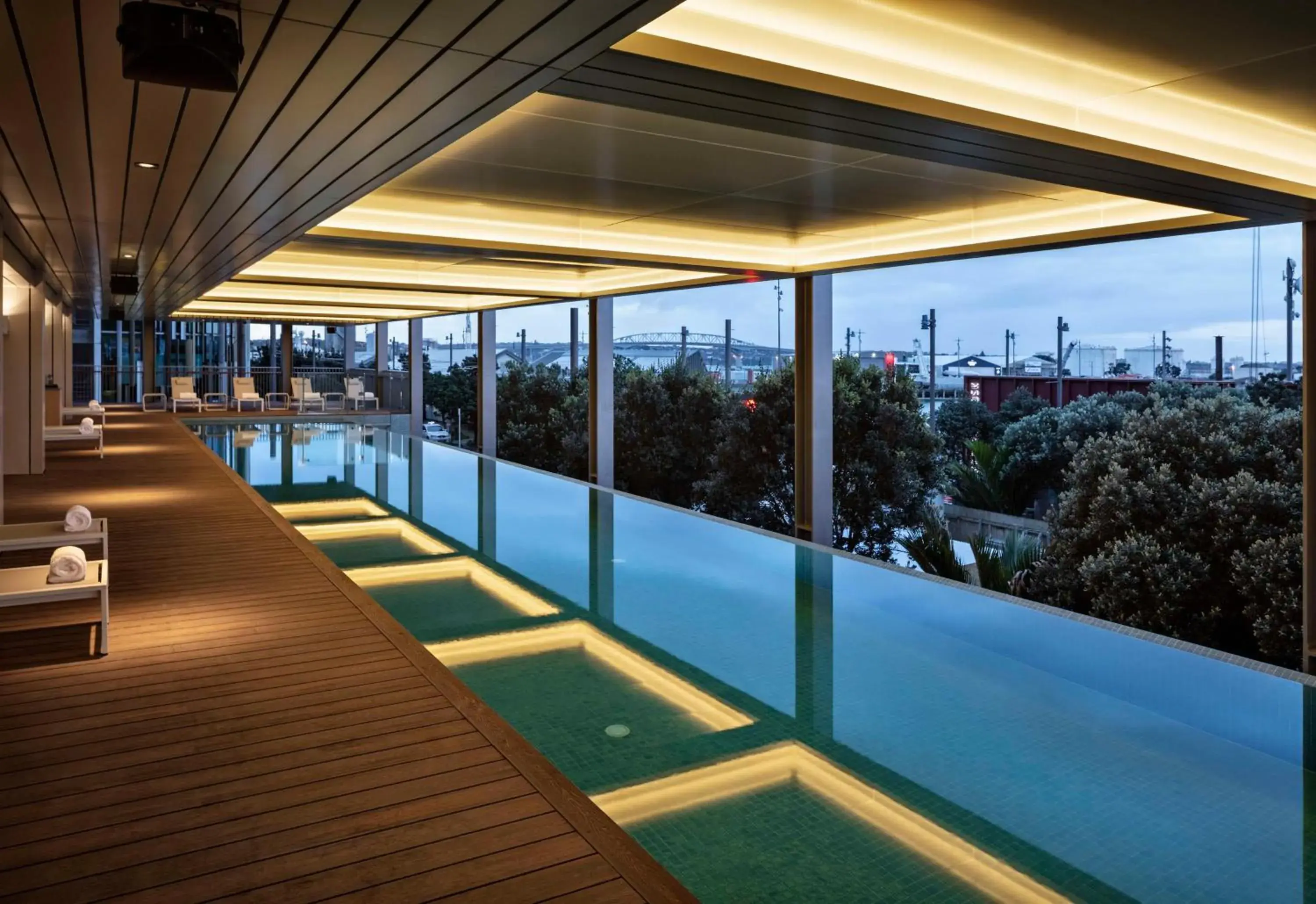 Swimming pool in Park Hyatt Auckland Swimming pool in Park Hyatt Auckland