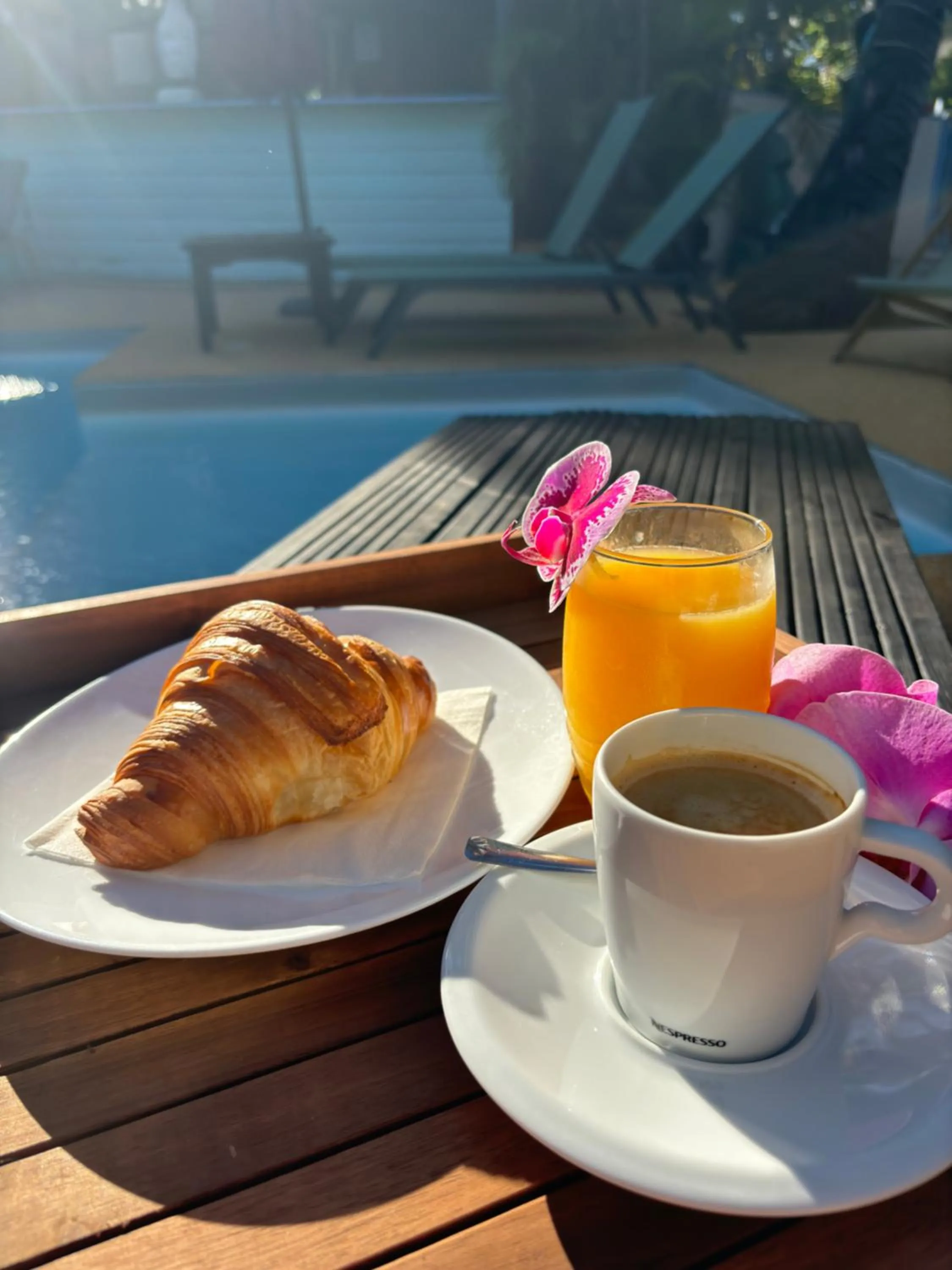 Continental breakfast in Hôtel Coco Island