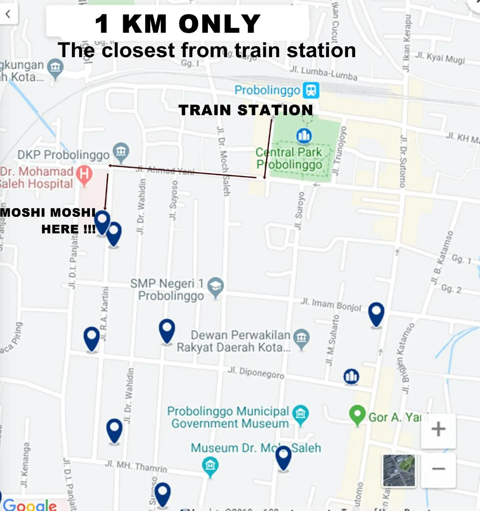 Bird's eye view in Moshi Moshi Bird's eye view in Moshi Moshi