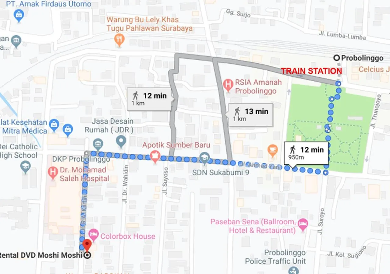 Bird's eye view in Moshi Moshi