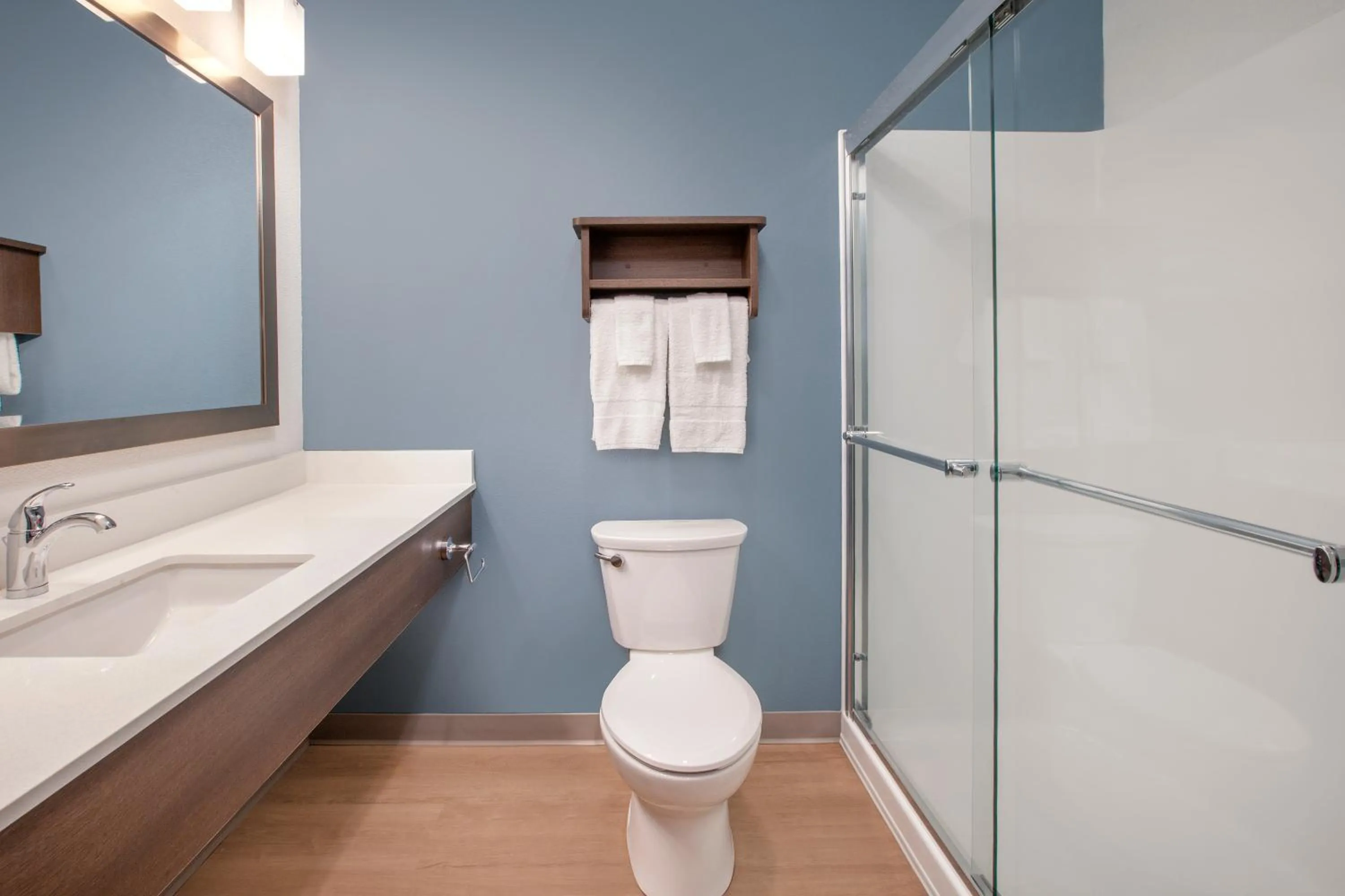 Bathroom in WoodSpring Suites Quantico