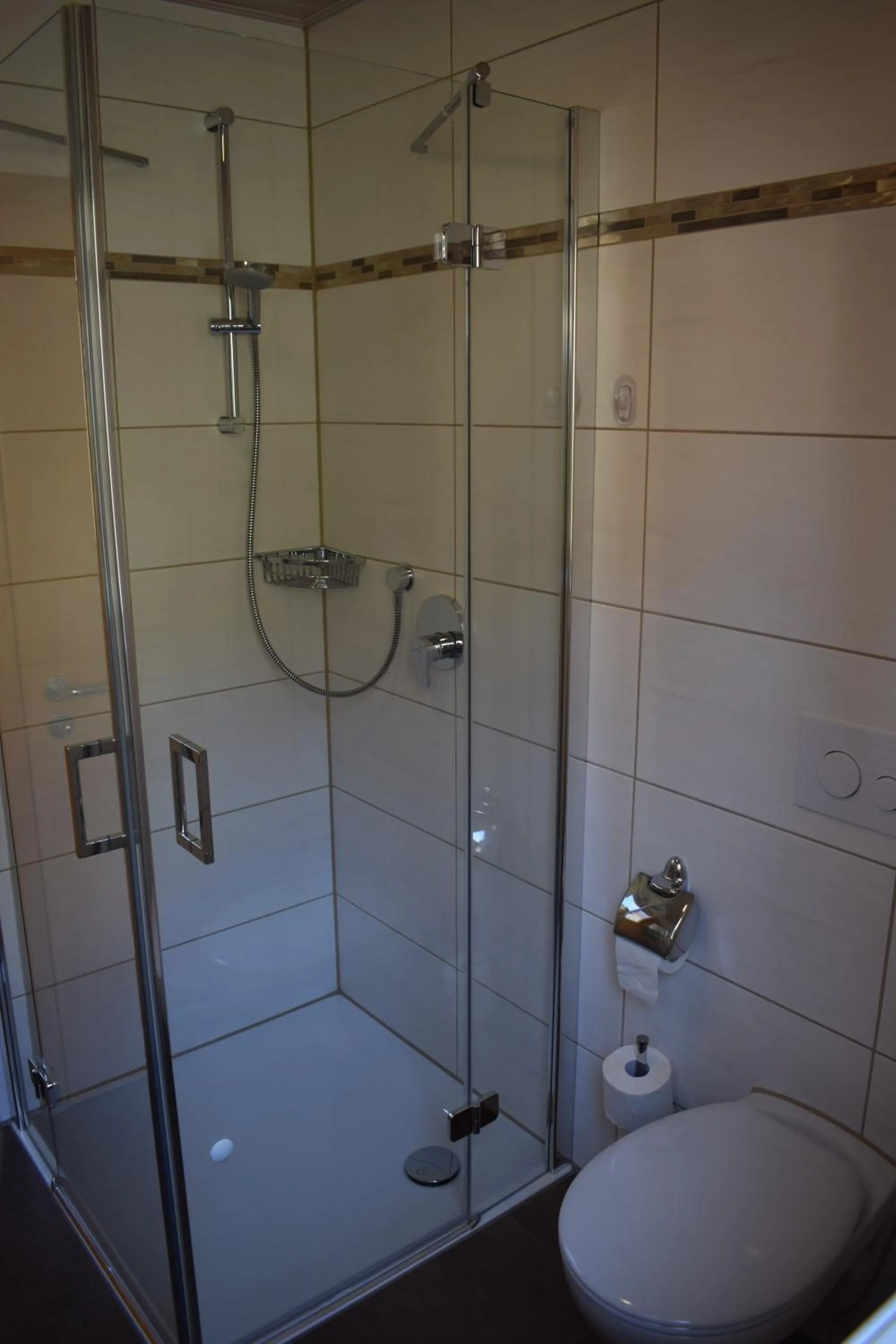 Shower in Gaestehaus Grau