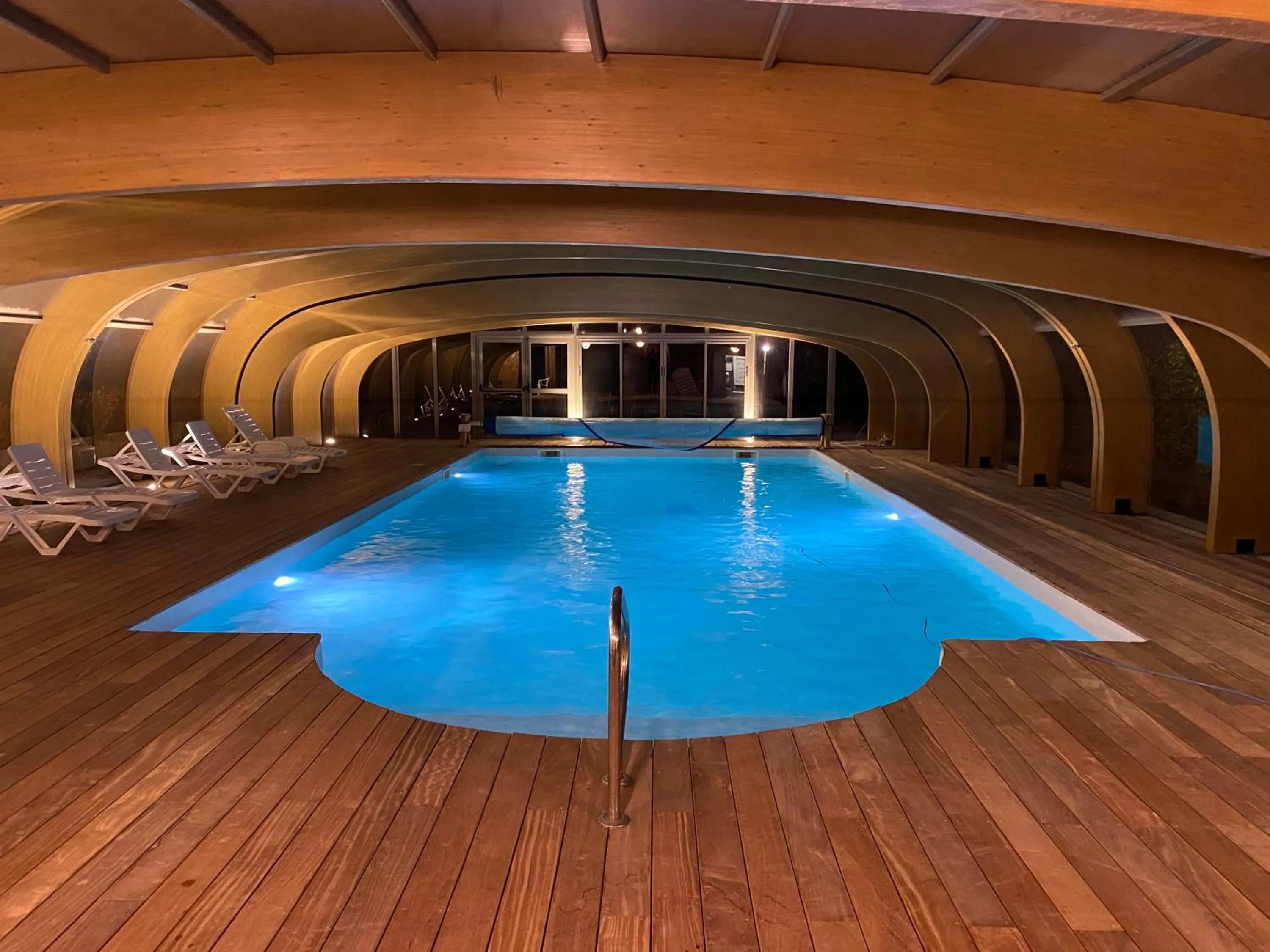 Swimming pool in Logis Hotel Restaurant Planes