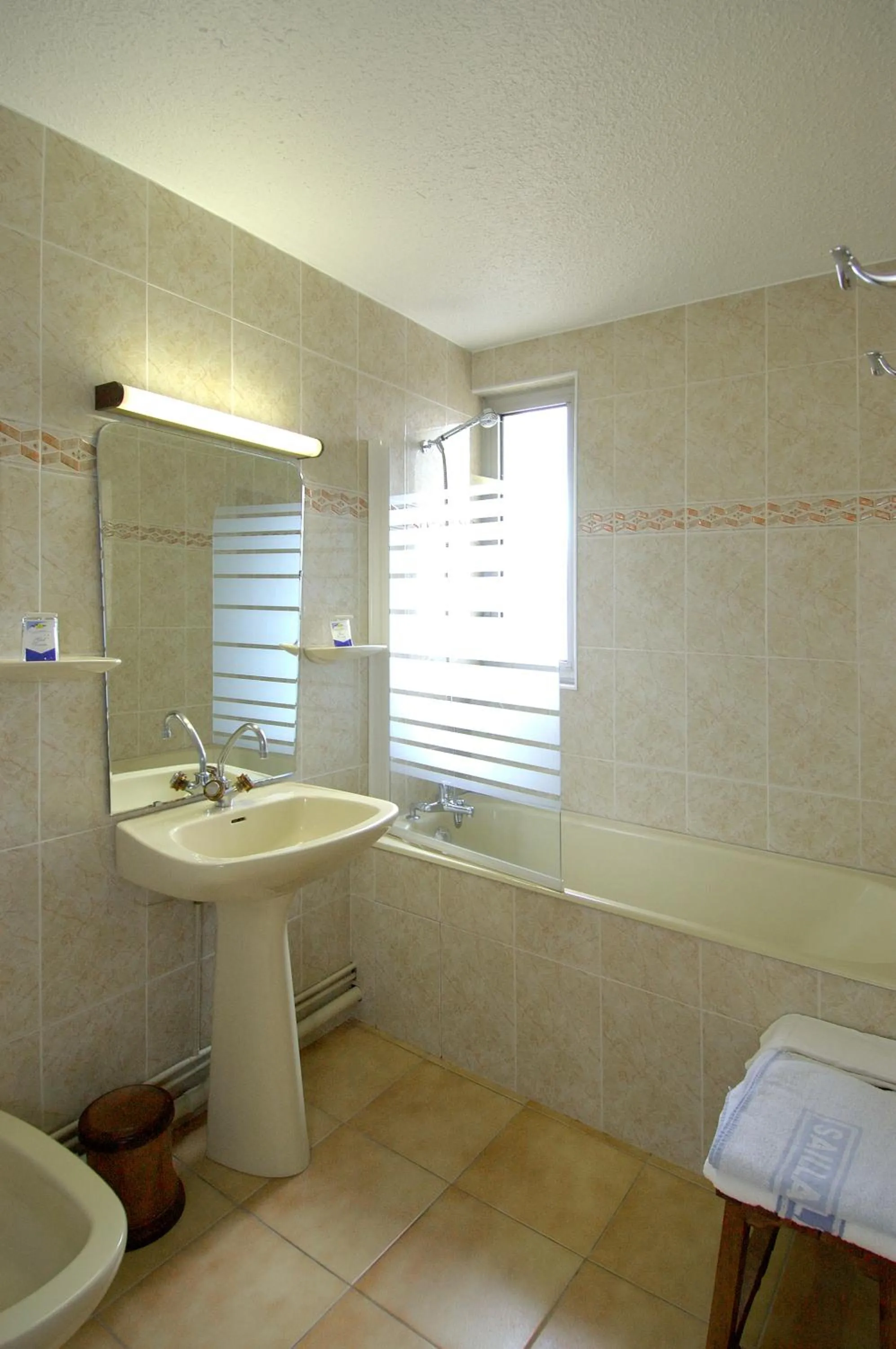 Bathroom in Logis Hotel Restaurant Planes