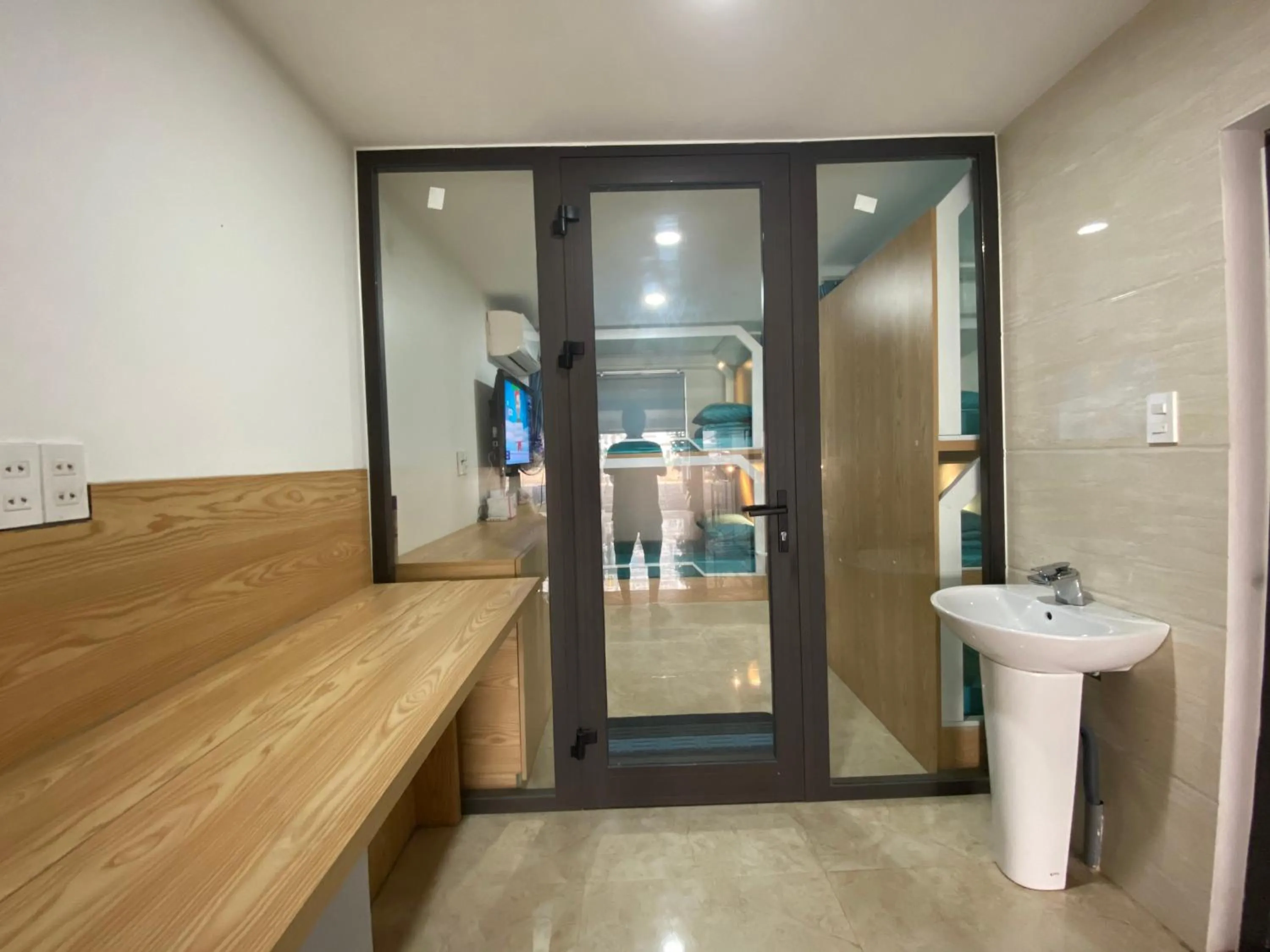 Bathroom in Blue-S Hotel & Apartment