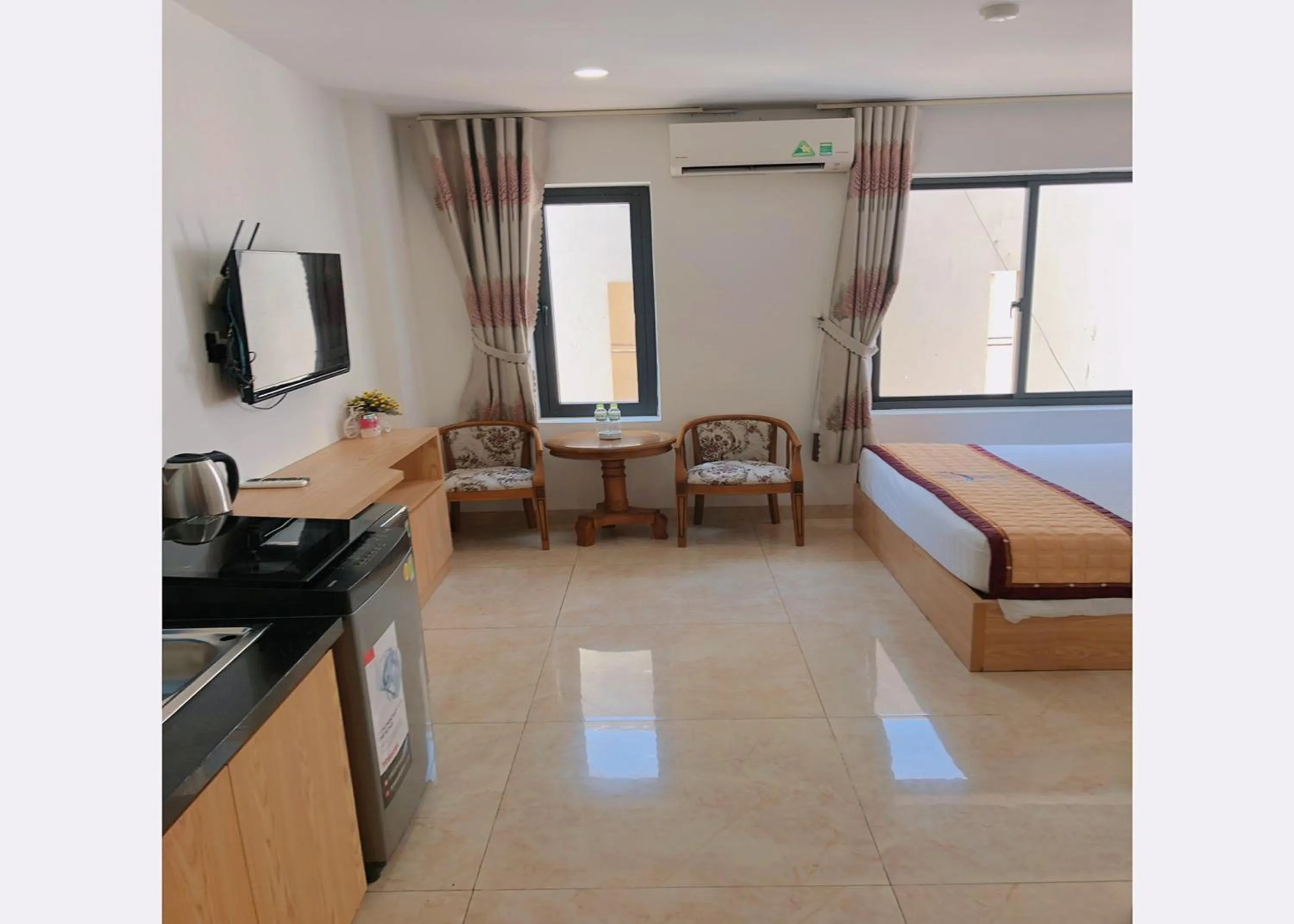 Bed in Blue-S Hotel & Apartment