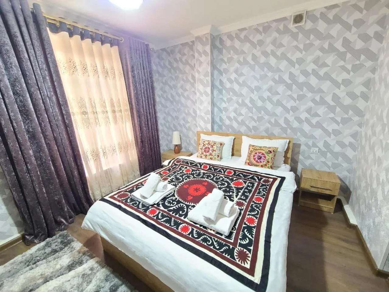 Bed in Samarkand City Center Hotel